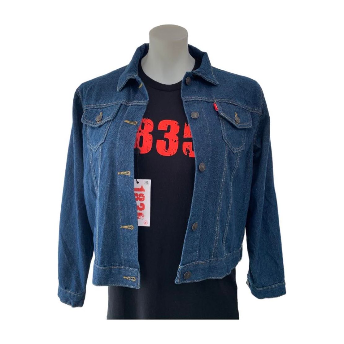 1835 He Whakaputanga Trucker Cropped Denim Female Jacket