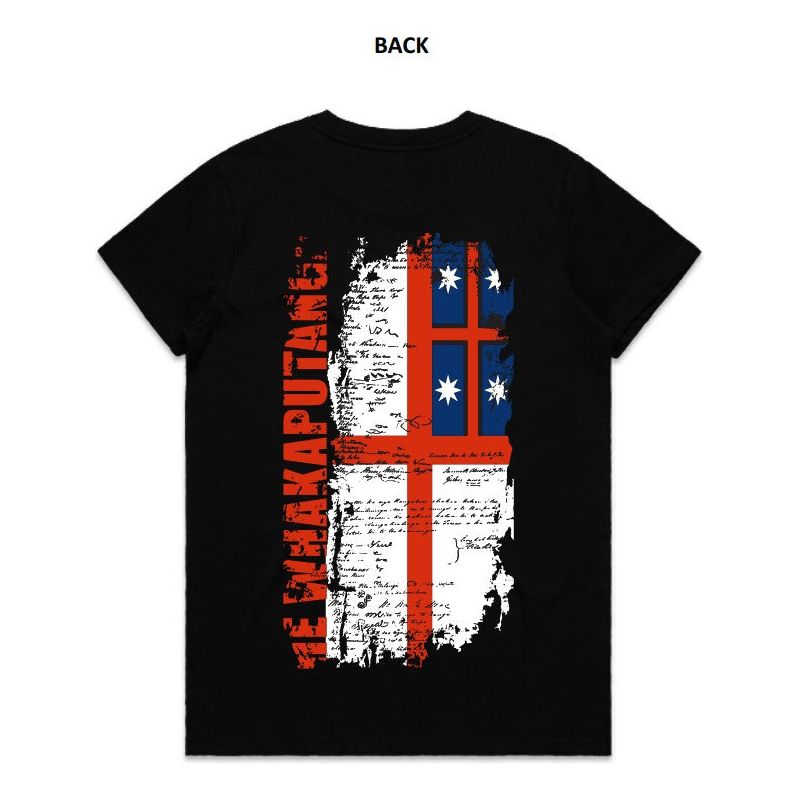 1835 Womans Scoop Neck Tee-Black