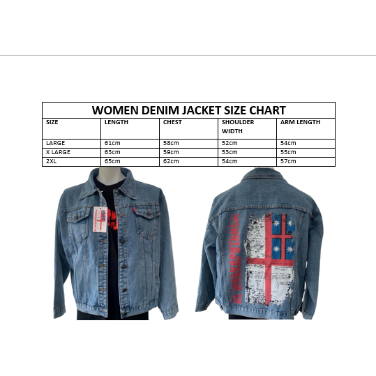 1835 He Whakaputanga Trucker Denim Female Jacket