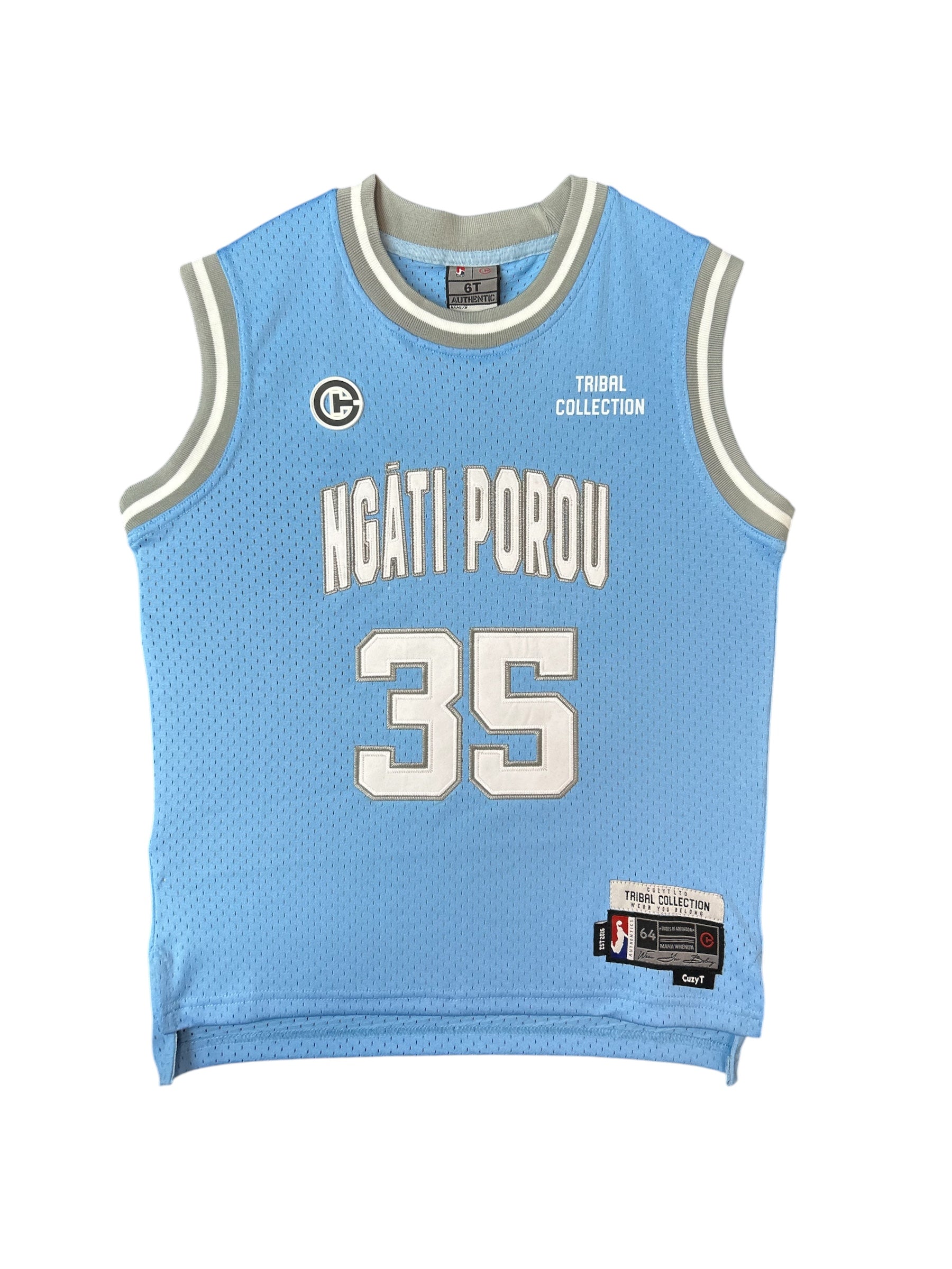 Ngati Porou kids Basketball mesh singlet