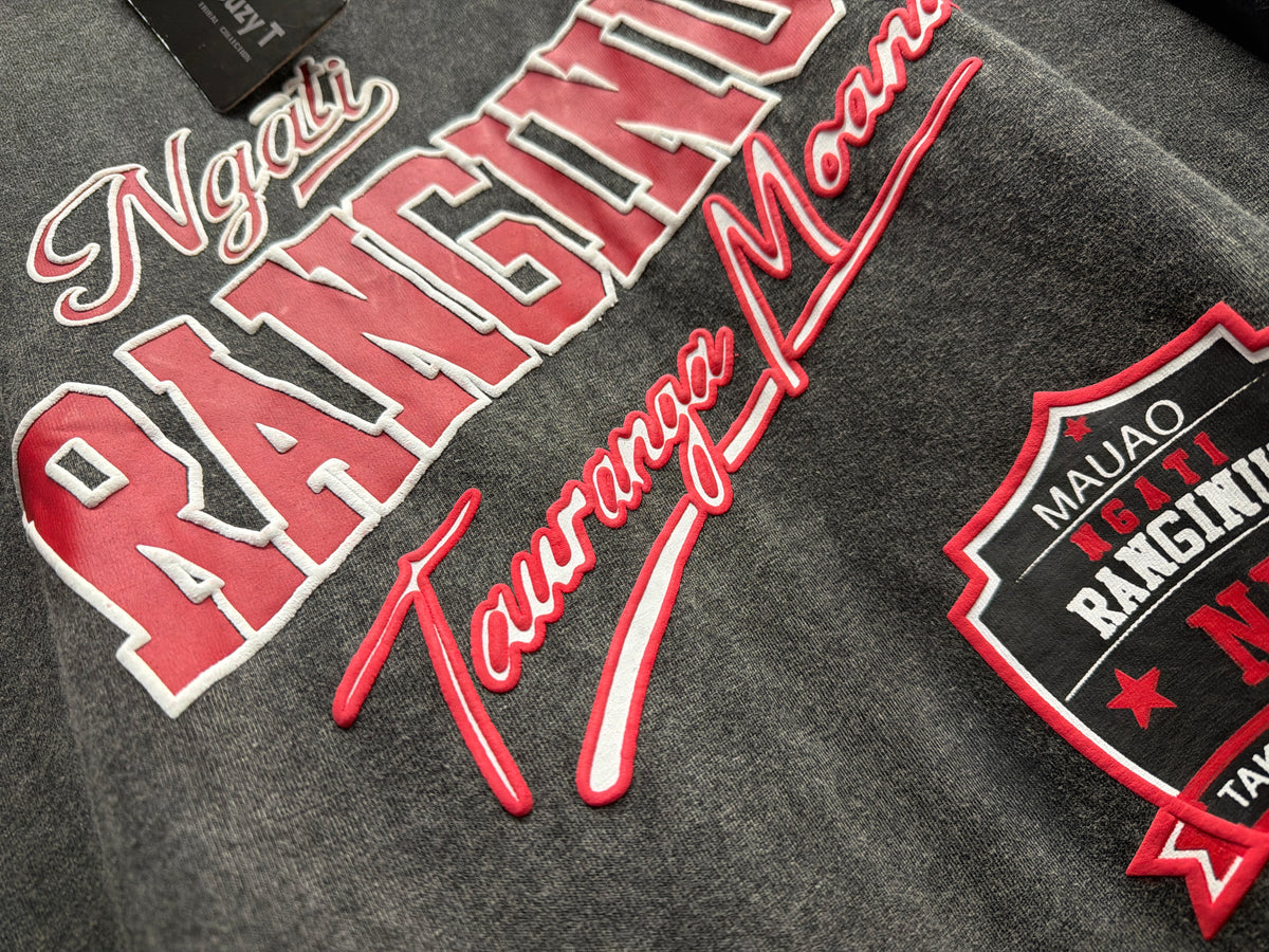 Ngati Ranginui Acid wash over sized tee