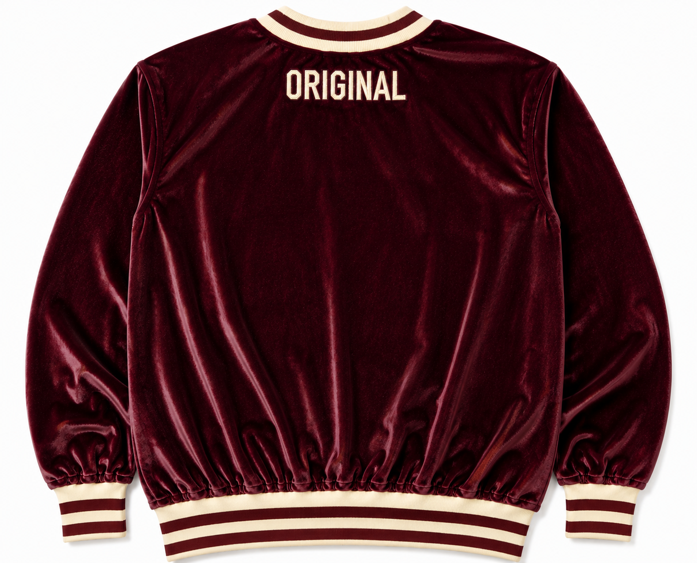 1835 Velveteen Crewneck - Maroon