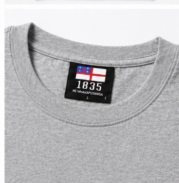 1835 Original He Wakaputanga -Grey Classic tee