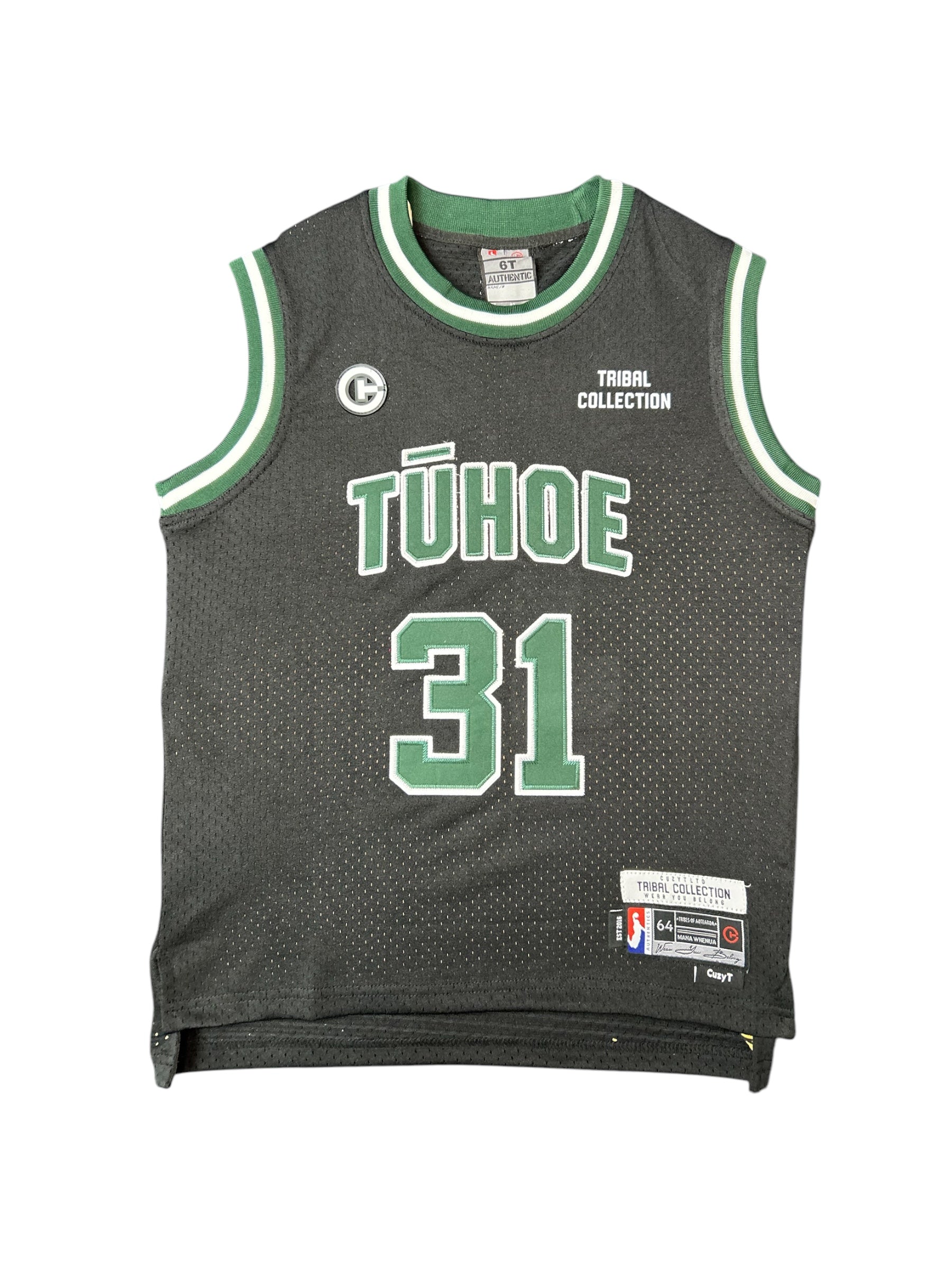 Tuhoe kids Basketball mesh singlet