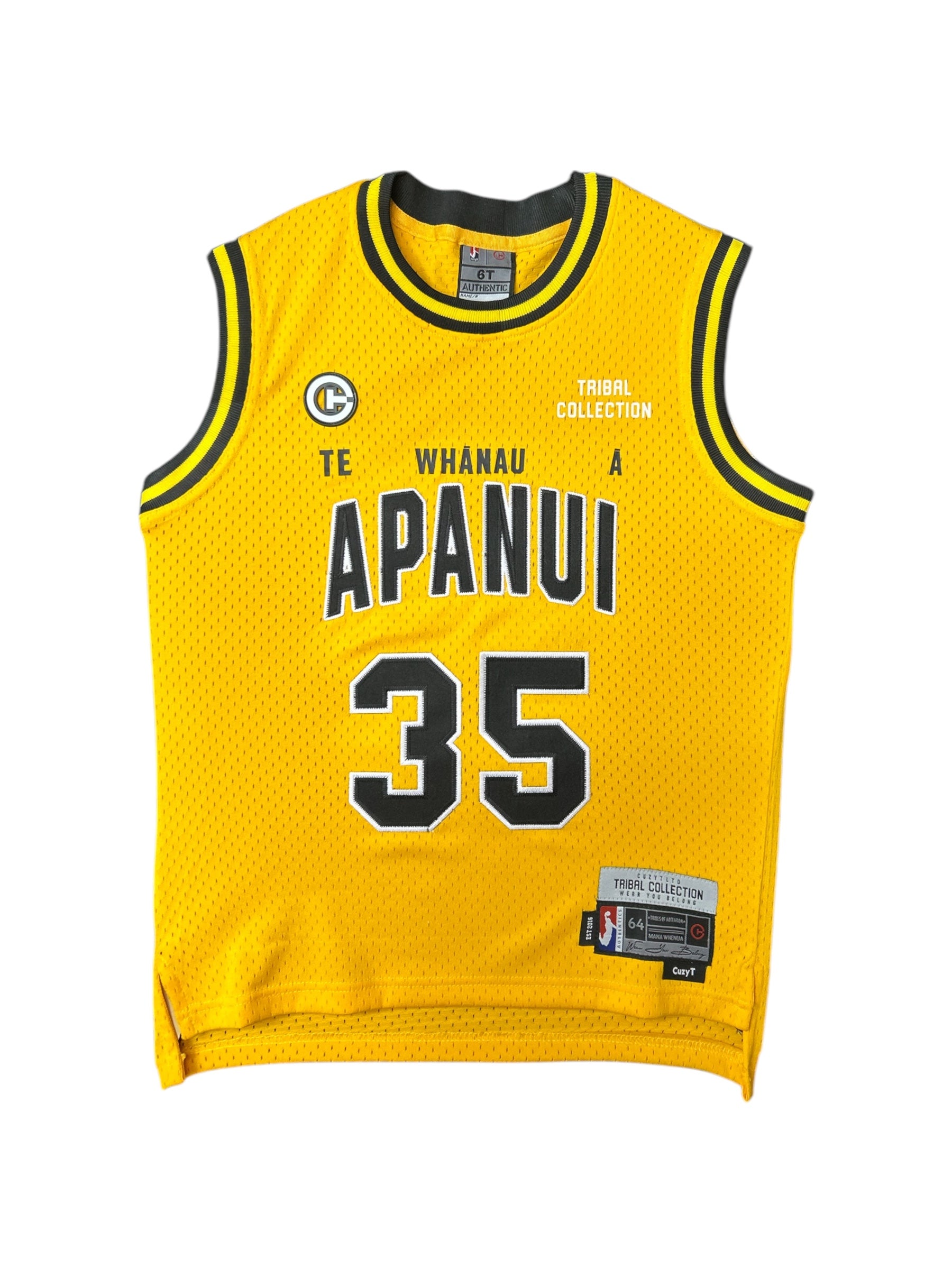 Te Whanau A Apanui kids Basketball mesh singlet