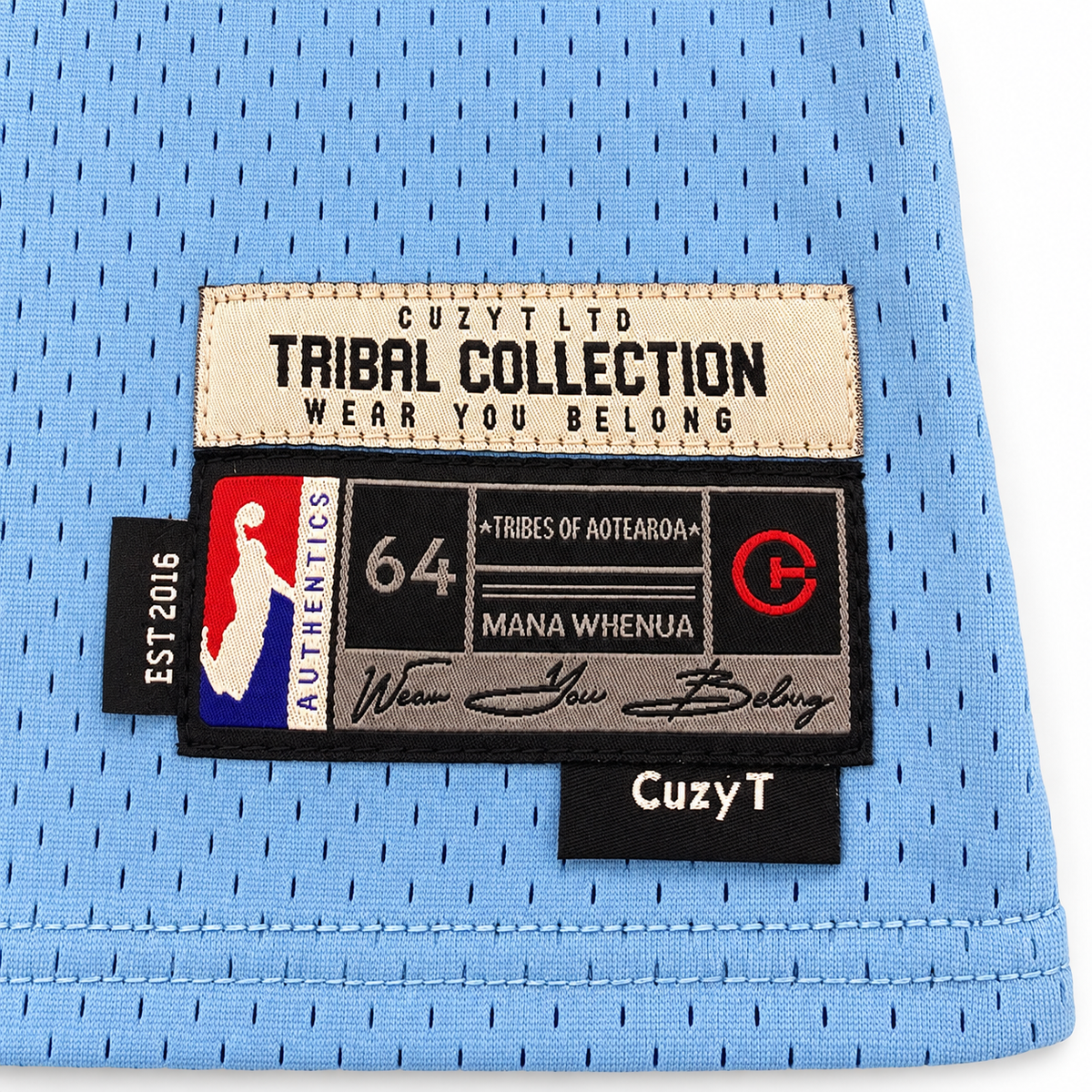 Ngati Porou NBA Mesh Basketball Jersey Blue