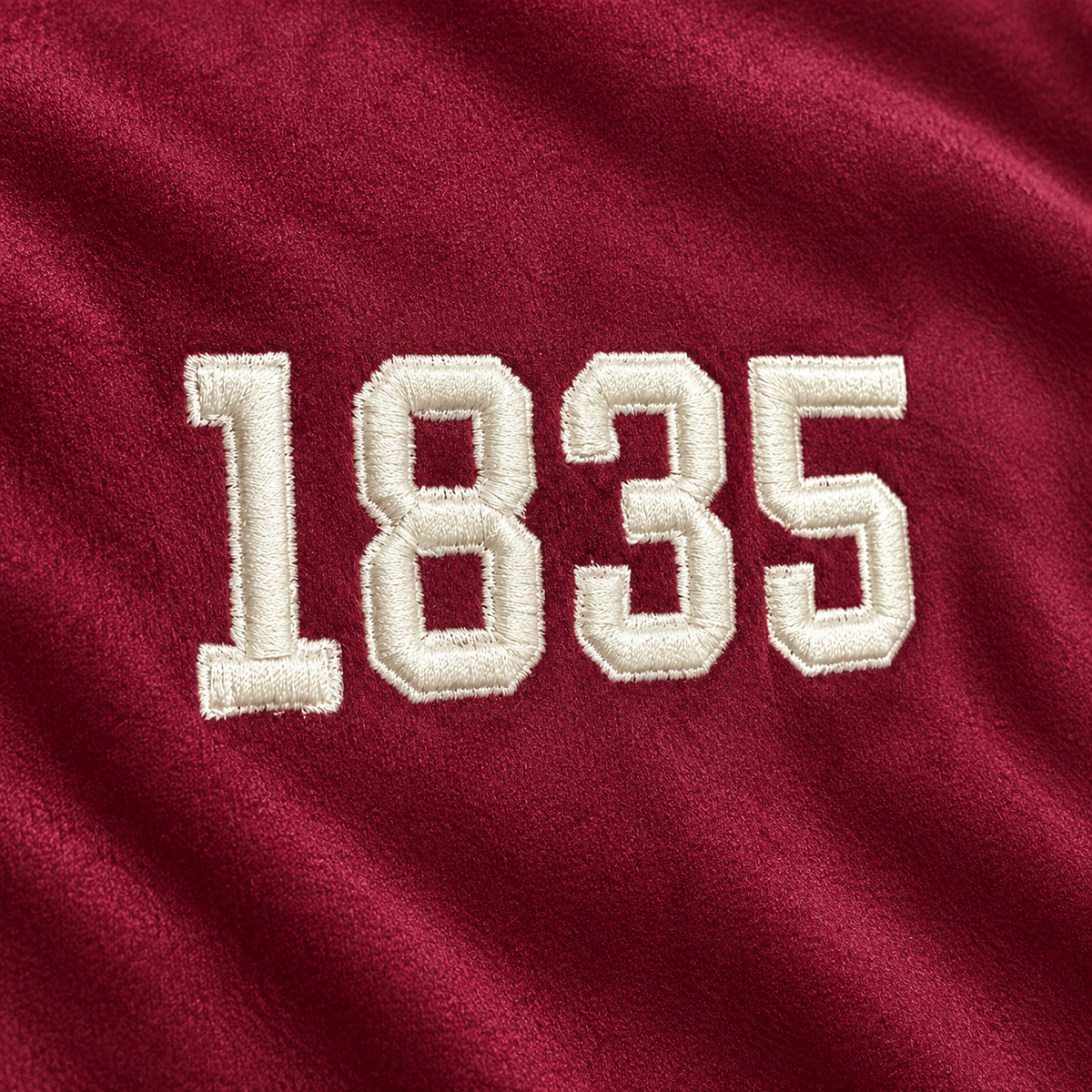 1835 Velveteen crew neck - Maroon