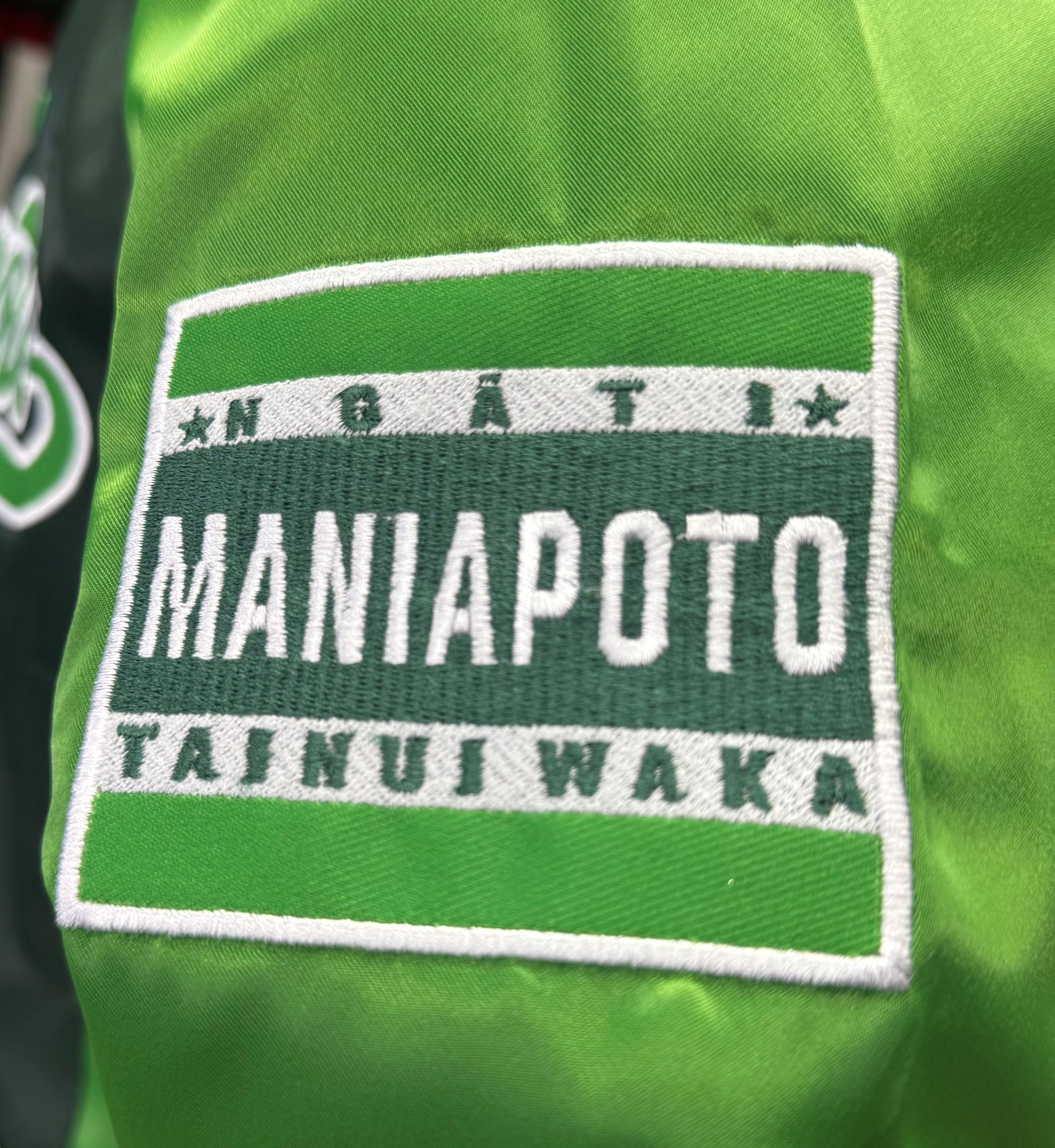 Maniapoto Satin Bomber Jacket