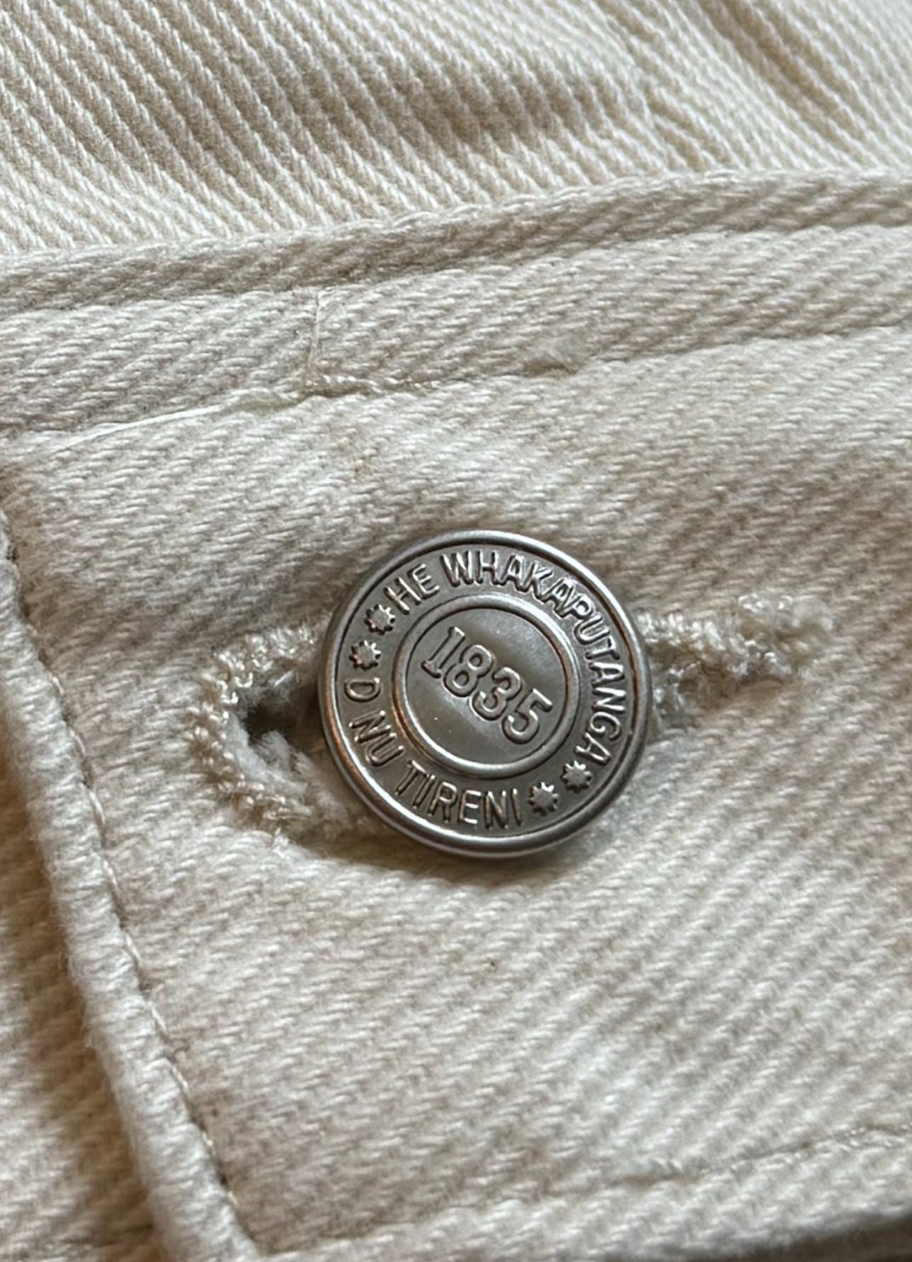 1835 Cotton Drill Creme Jacket