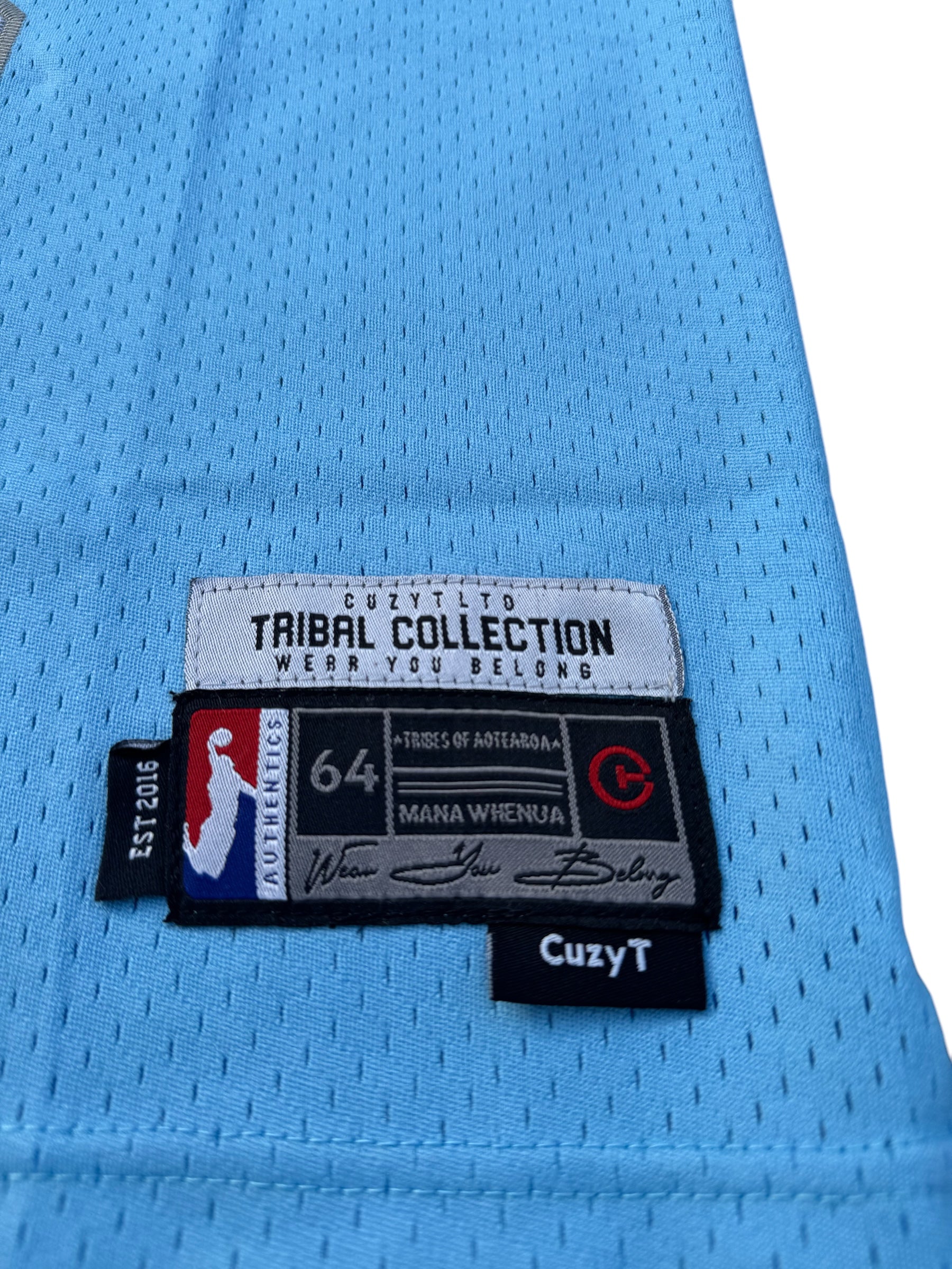 Ngati Porou NBA Mesh Tank Top Blue