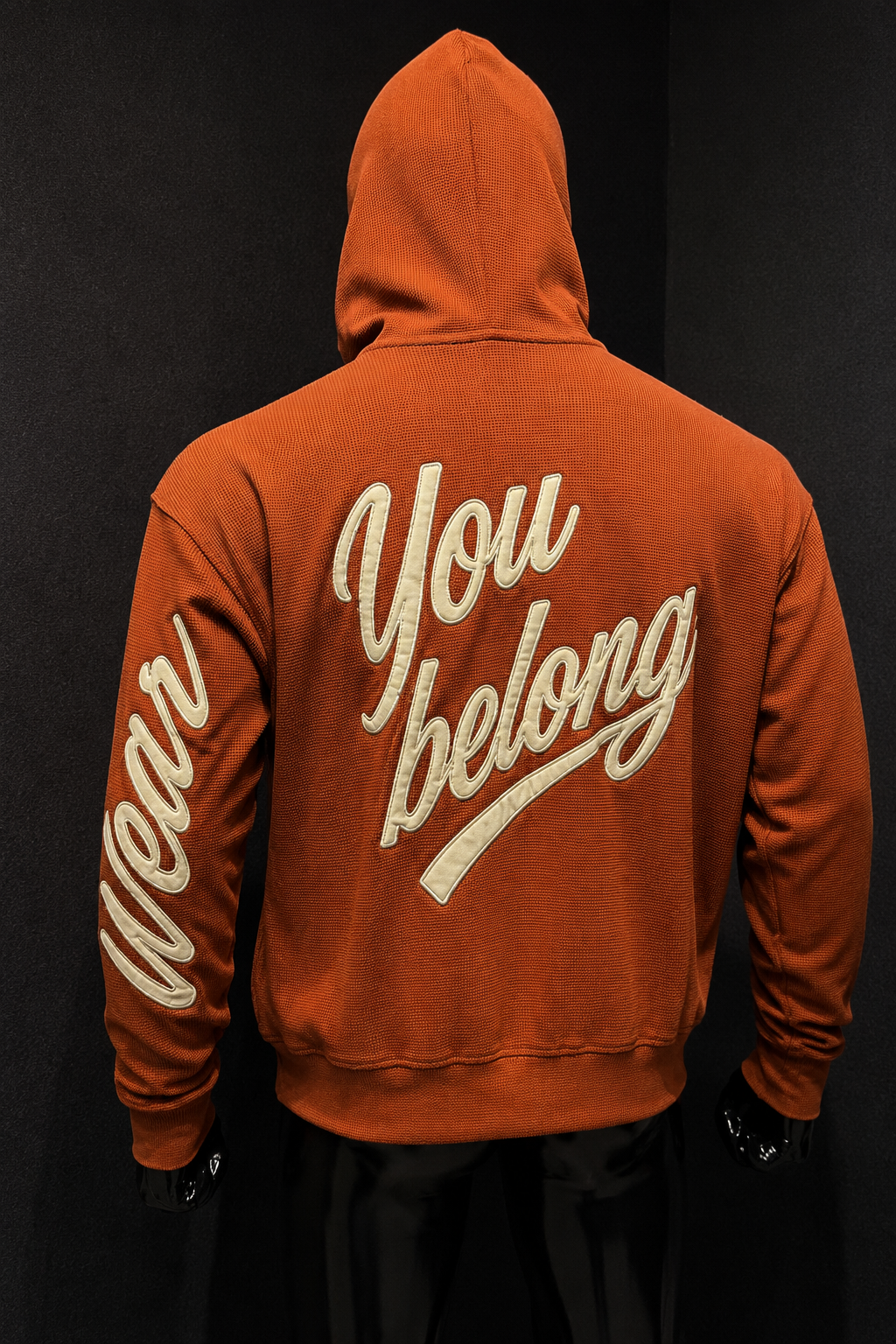 Cuzy T “Wear You Belong” Waffle Zip Hoodie