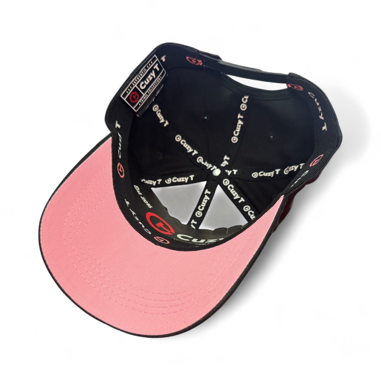 Cuzy T Aframe Blue n Pink on Black