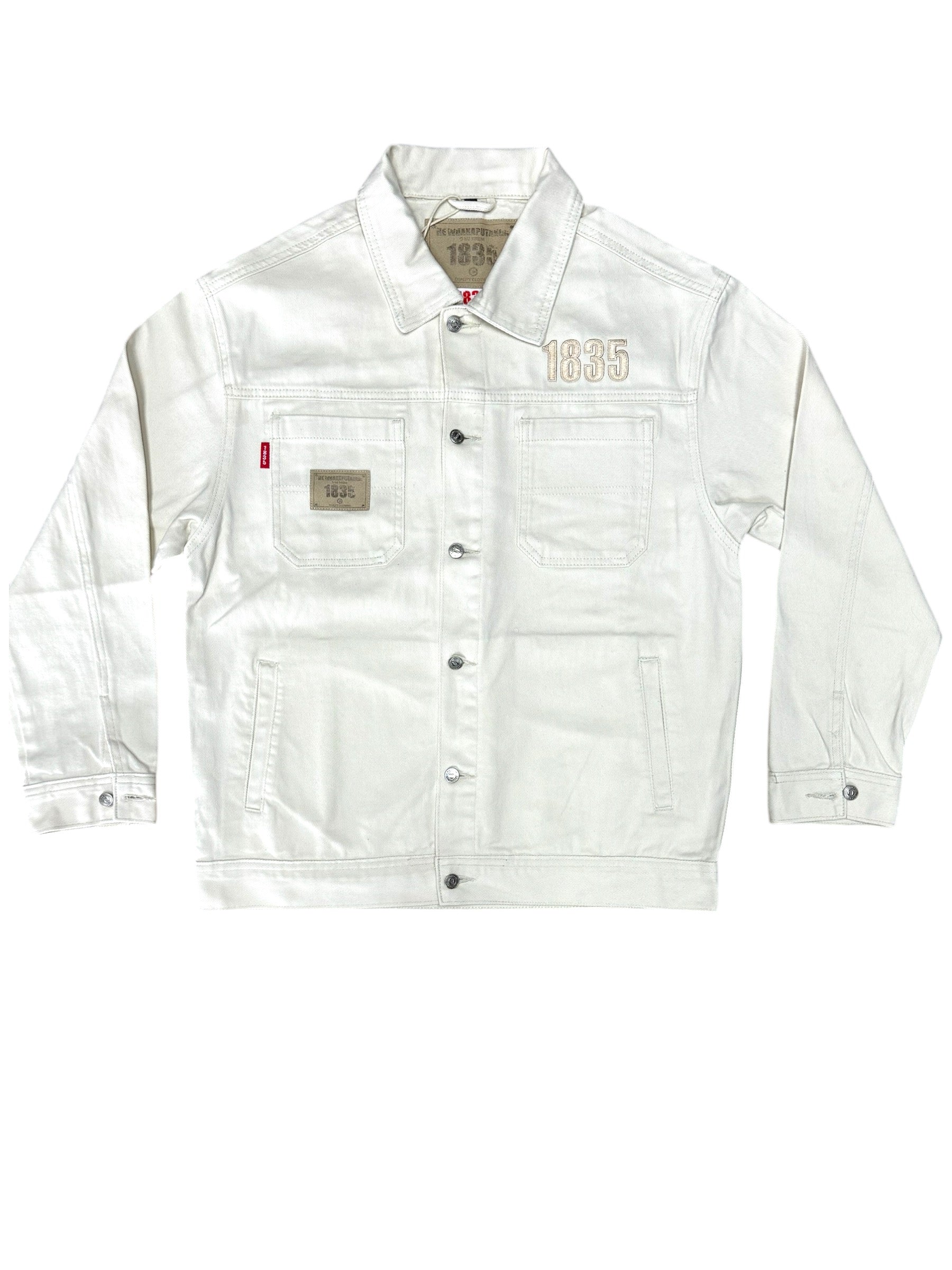 1835 Cotton Drill Creme Jacket