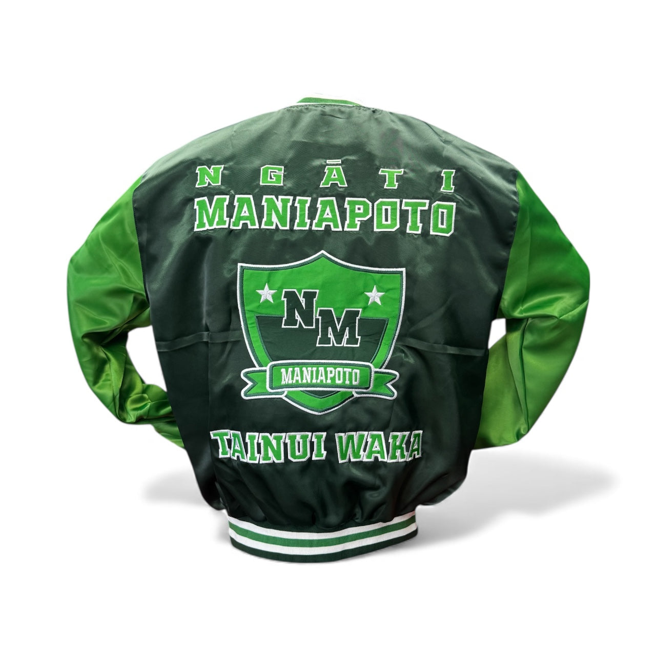 Maniapoto Satin Bomber Jacket