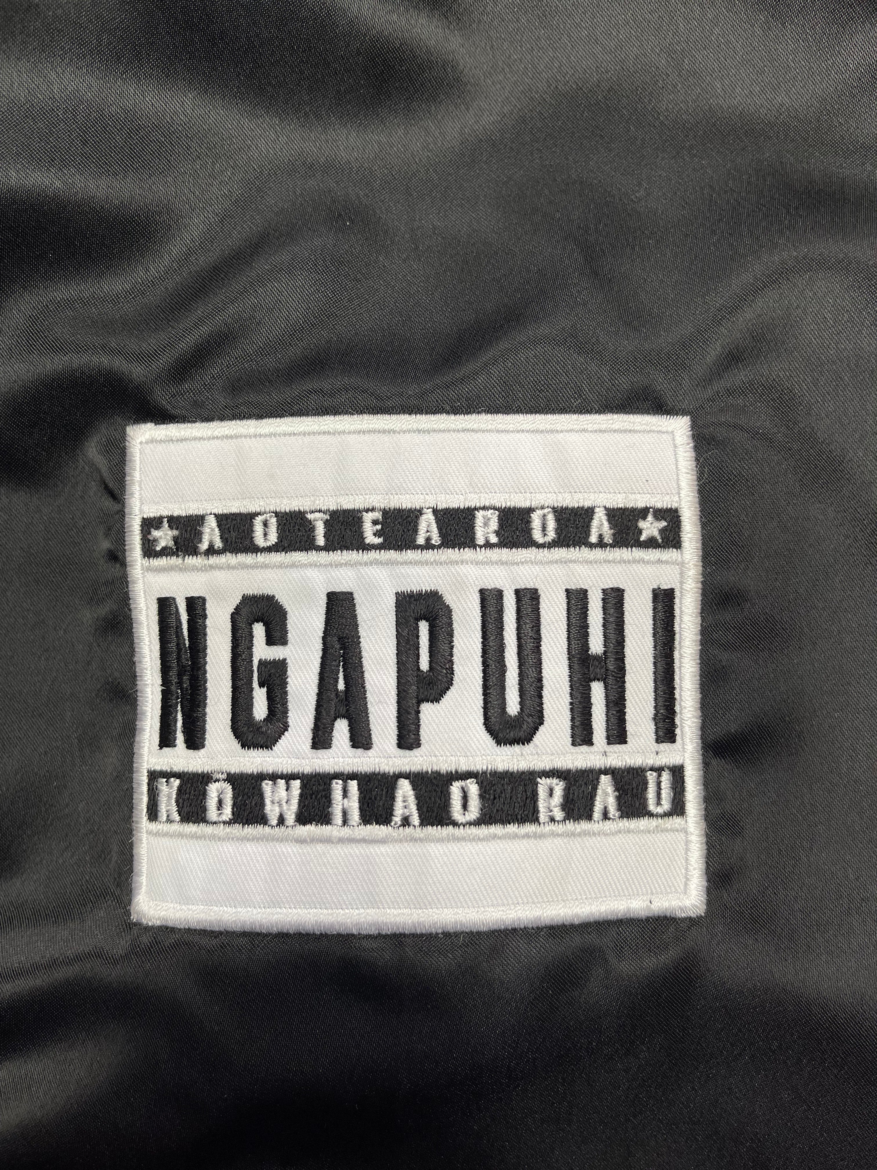 Split Satin Ngapuhi Bomber
