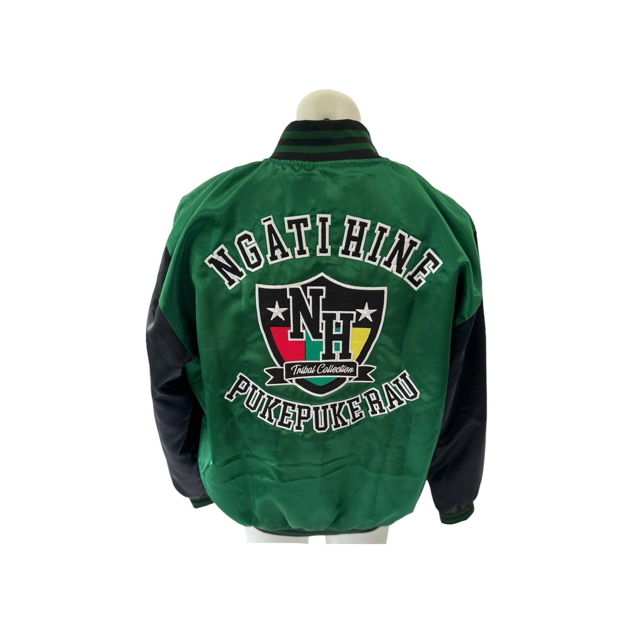 Ngati Hine Satin Bomber Jacket
