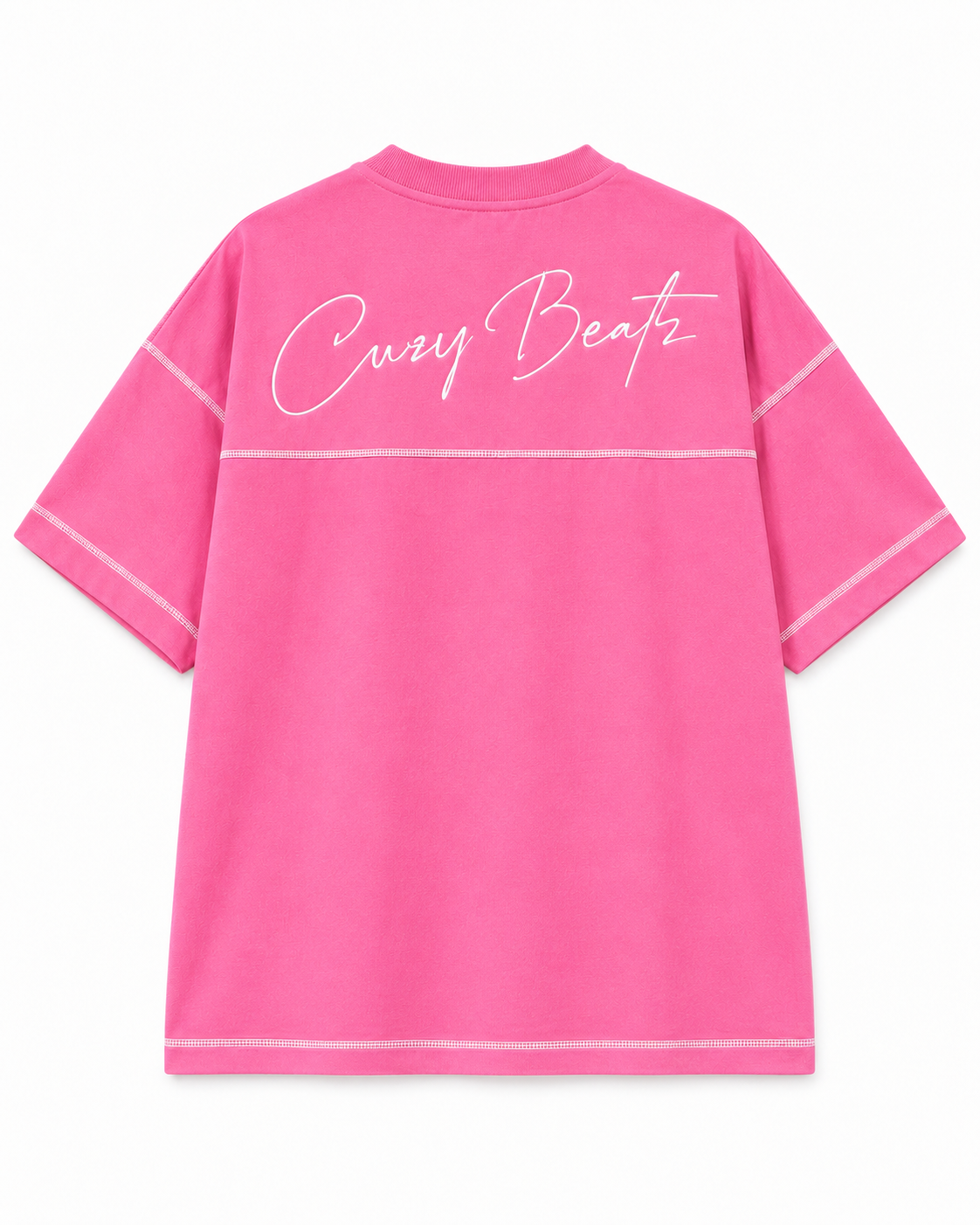 Cuzy Beatz Oversized Pink Crew Neck