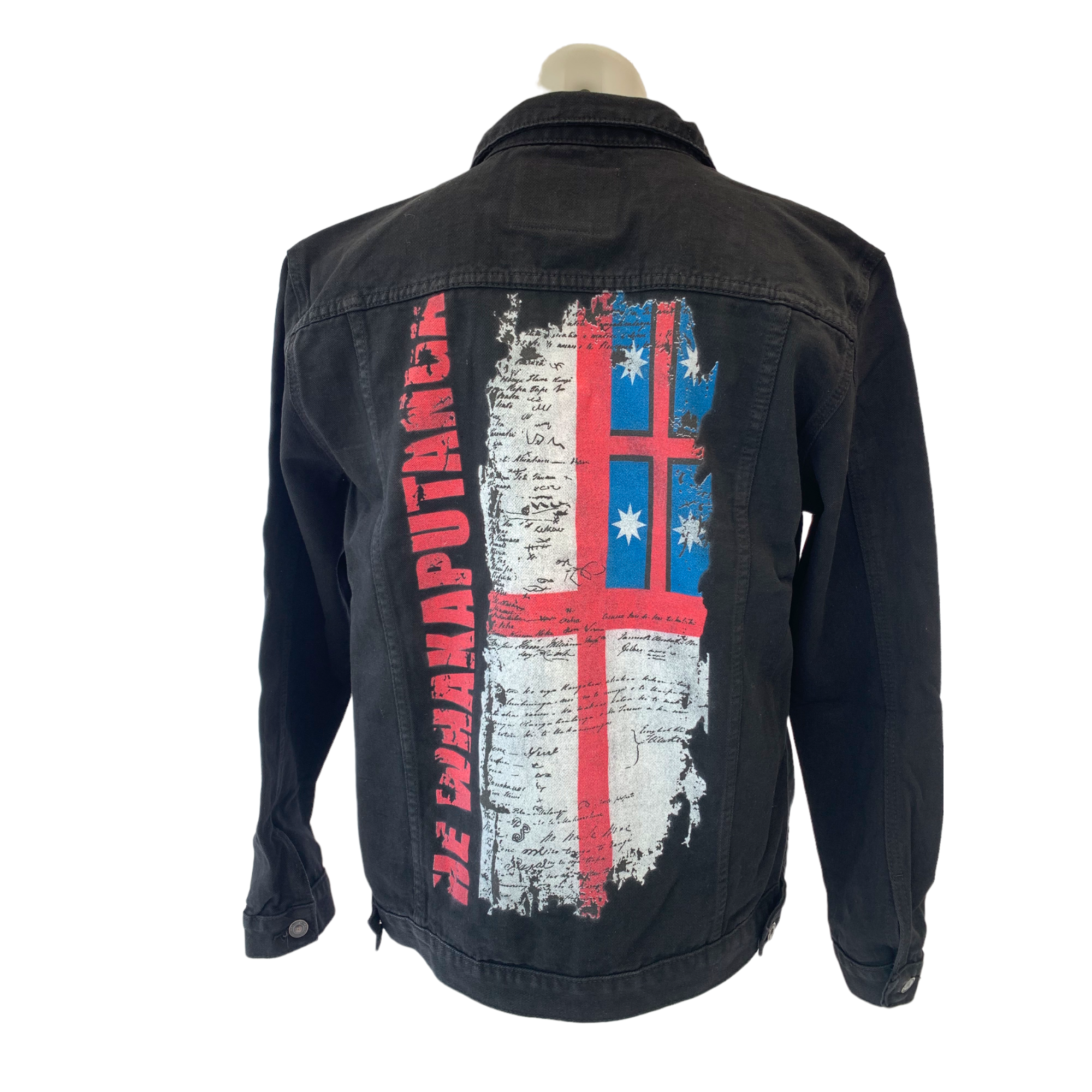 1835 Trucker Denim Unisex Jacket- Black