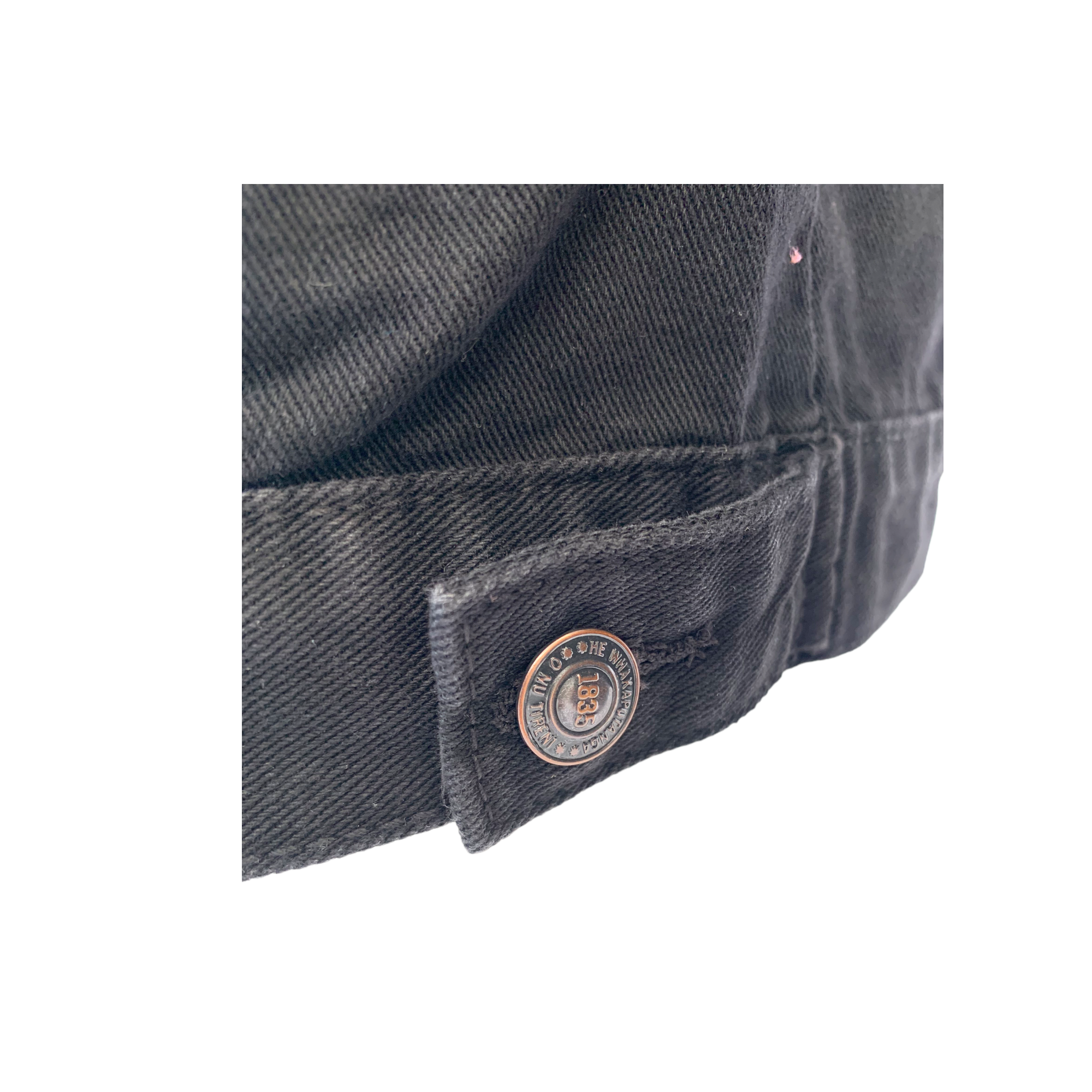1835 Trucker Denim Unisex Jacket- Black