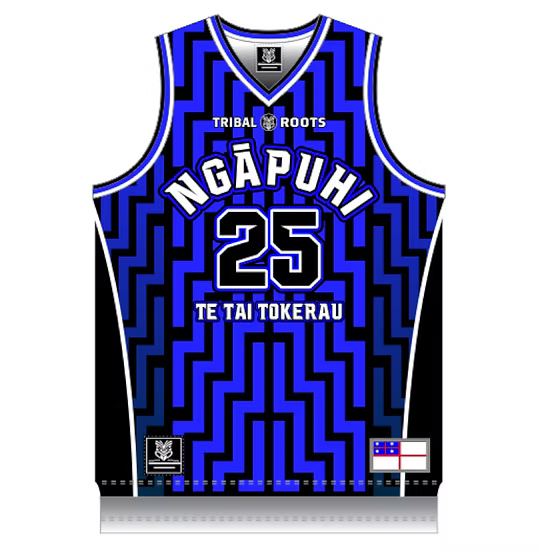 Tribal Roots Ngapuhi Blue Singlet