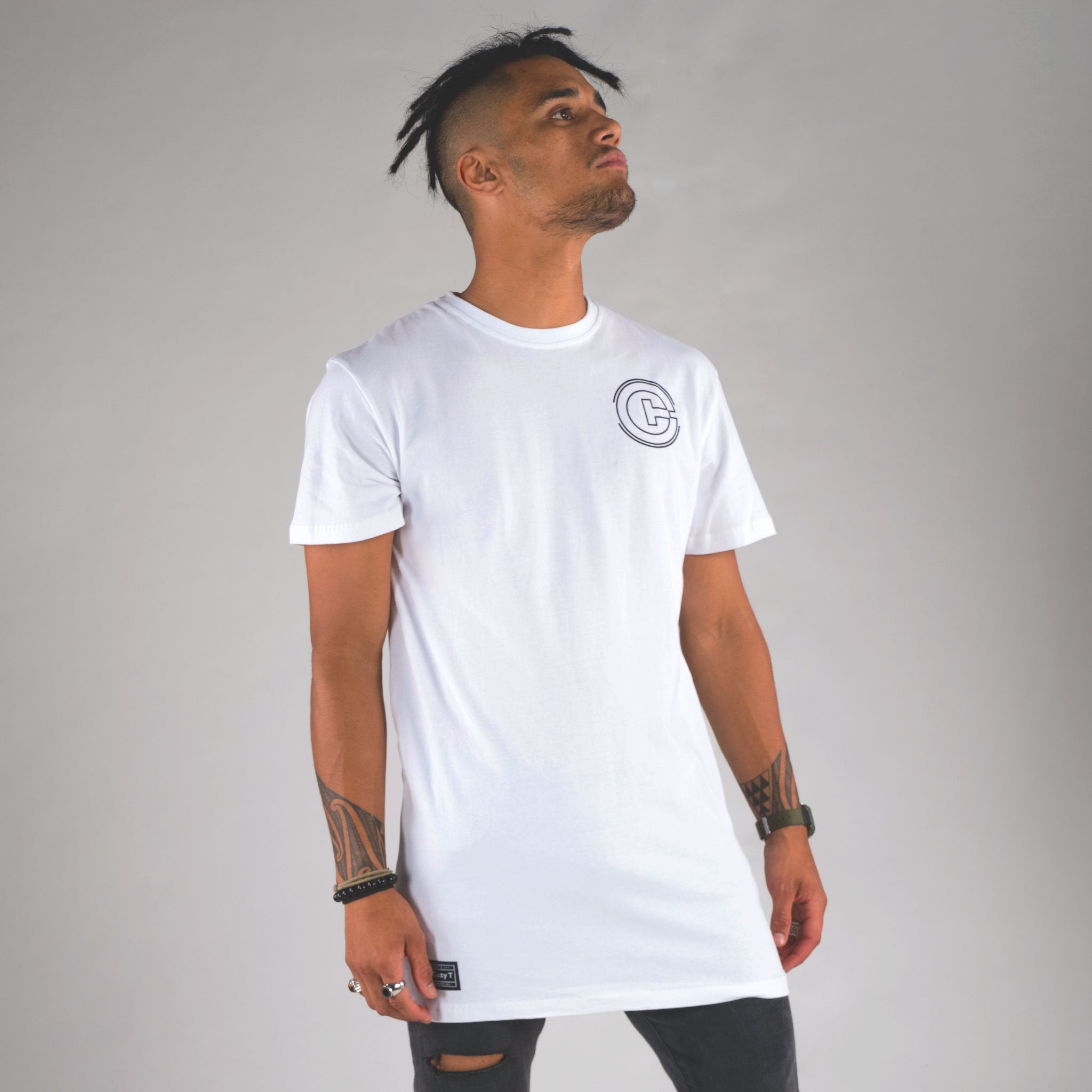 CLASSIC TALL TEE WHITE - Cuzy T Apparel