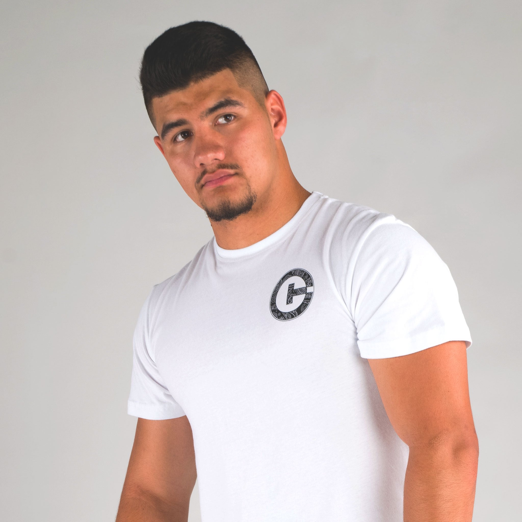 THE PRINT TALL TEE WHITE