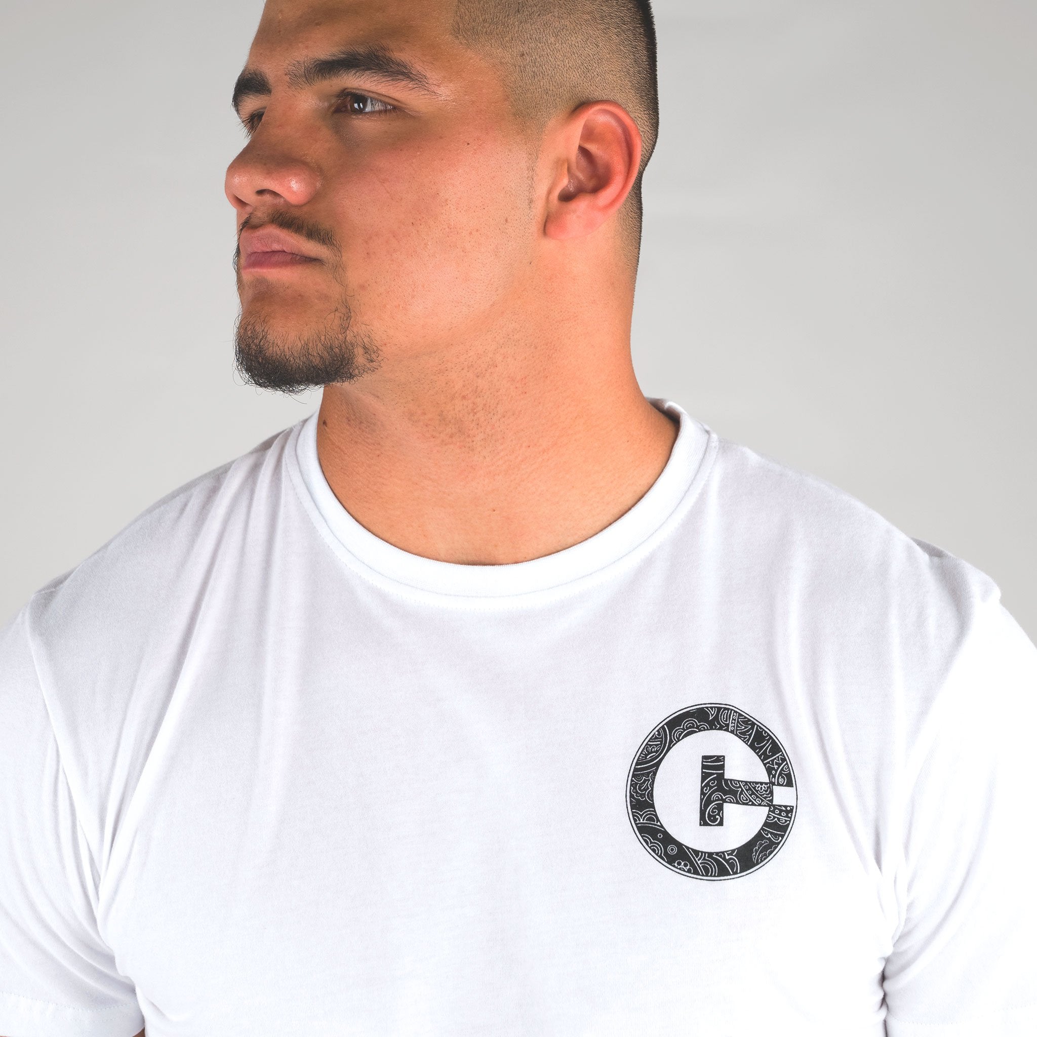 THE PRINT TALL TEE WHITE