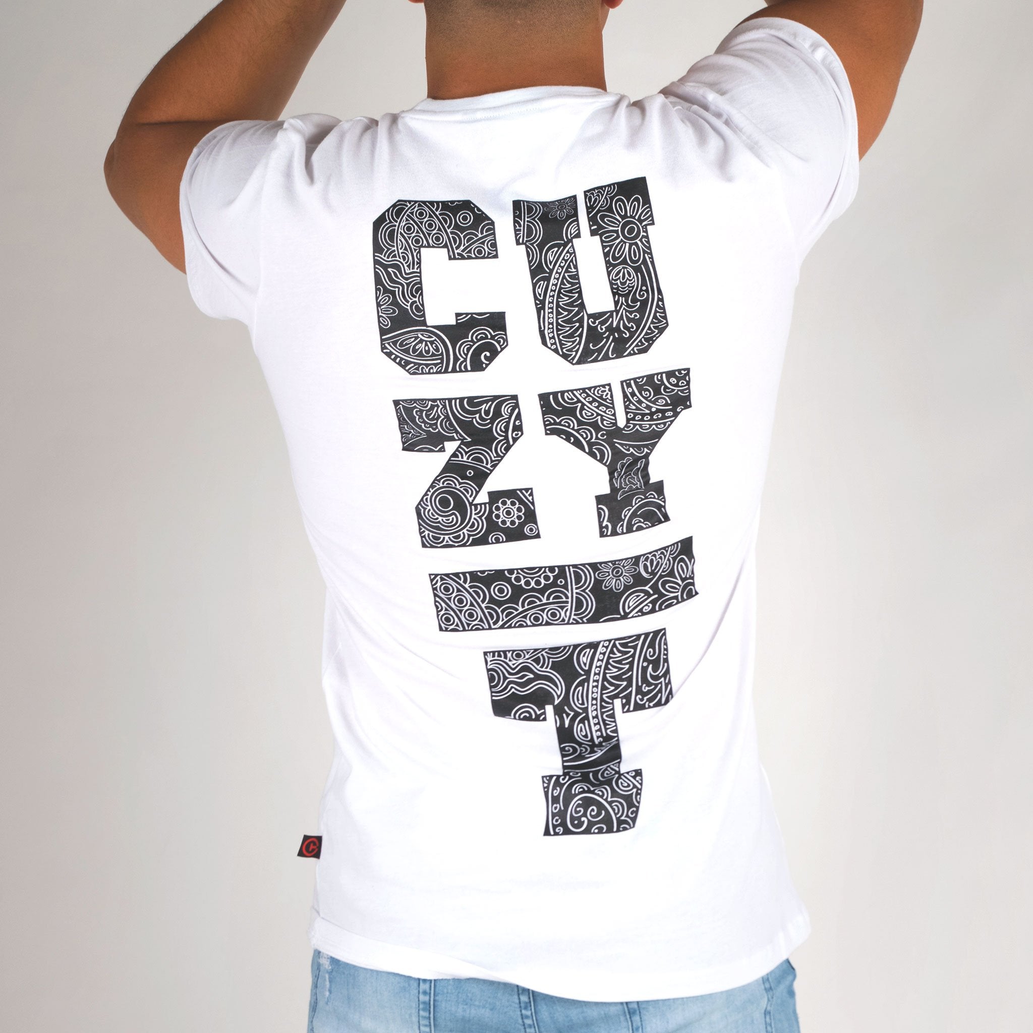 THE PRINT TALL TEE WHITE