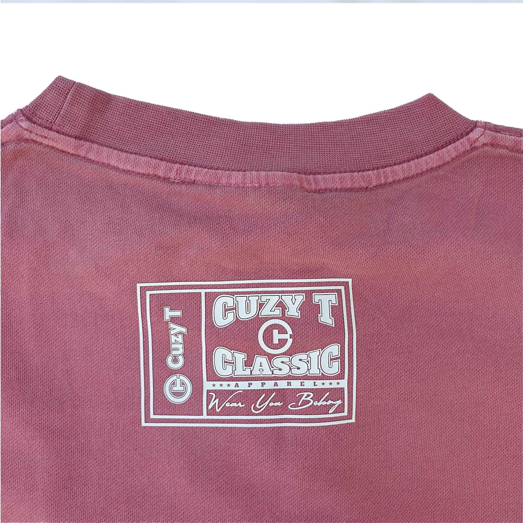 BOXED CREW NECK TEE-short sleeve - Cuzy T Apparel