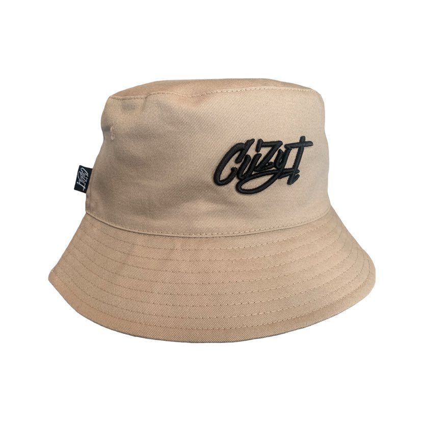 CUZY T REVERSABLE BUCKET HAT -BEIGE