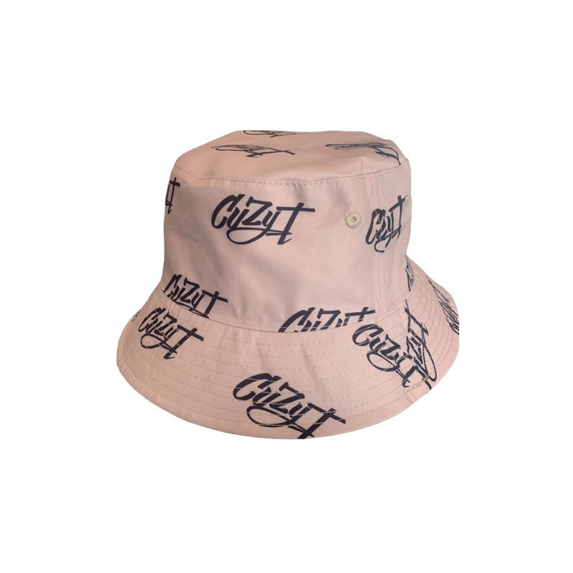 CUZY T REVERSABLE BUCKET HAT -BEIGE