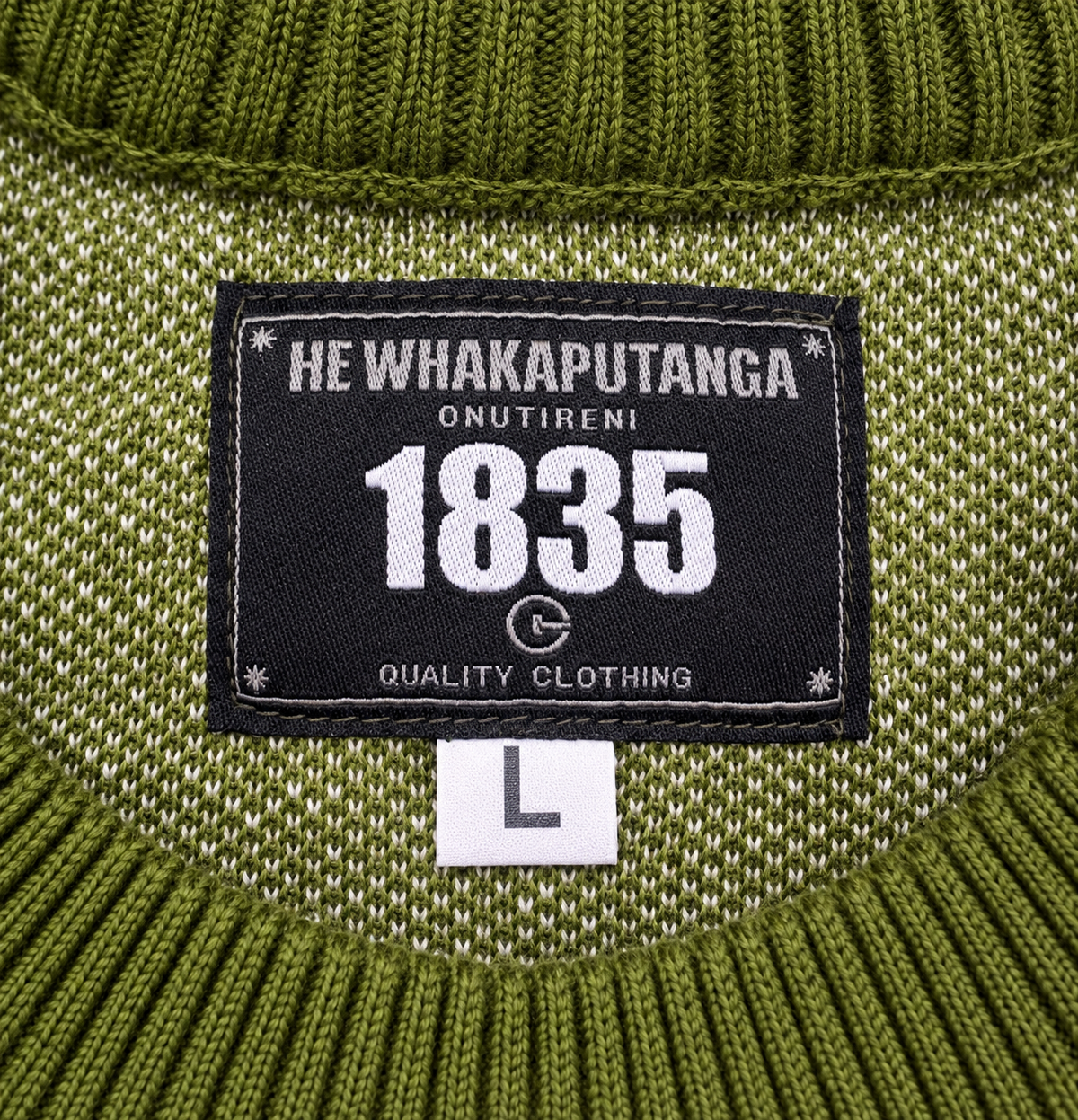 1835 Knitted Crew Neck (Olive)
