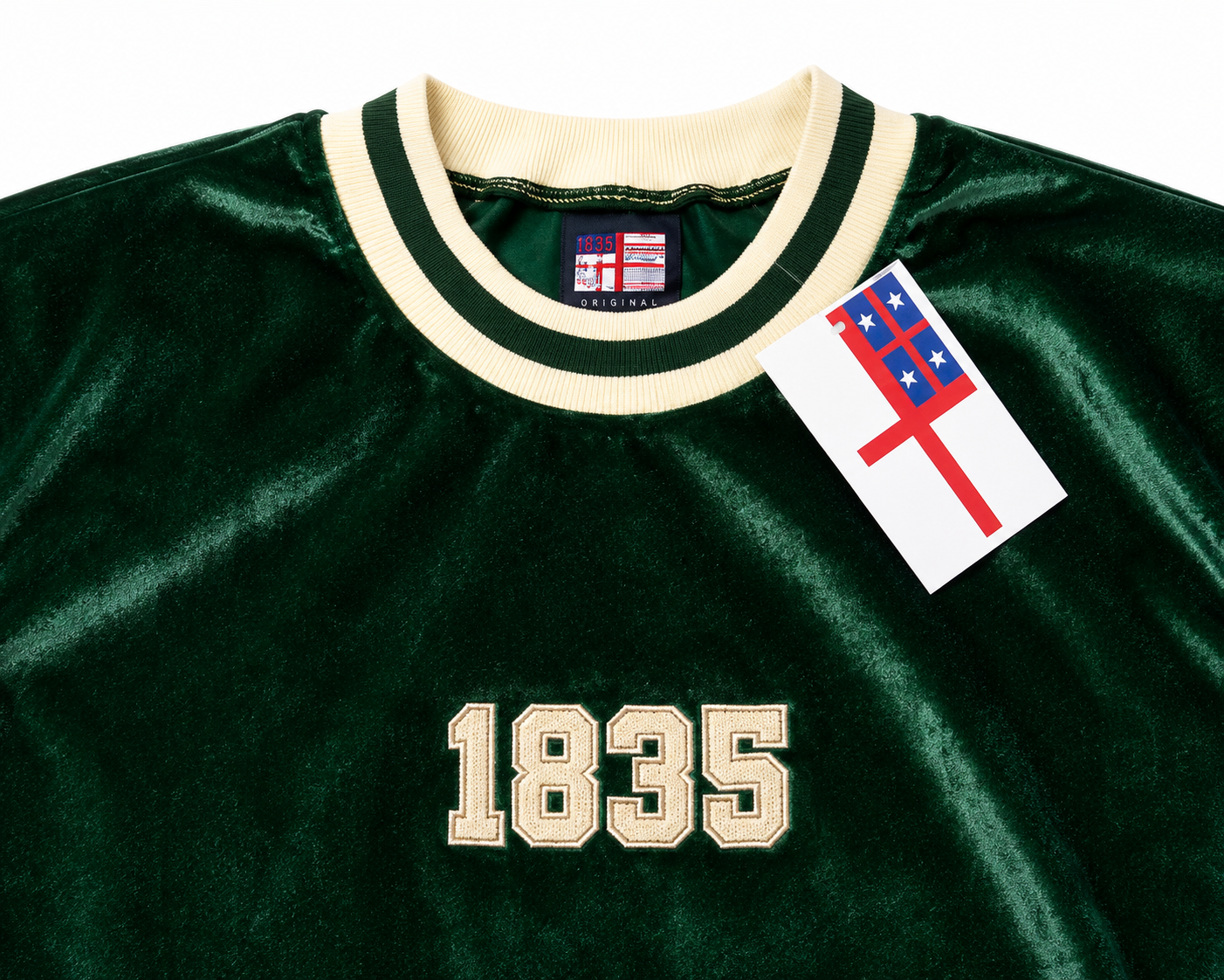 1835 Velveteen Crewneck - Green