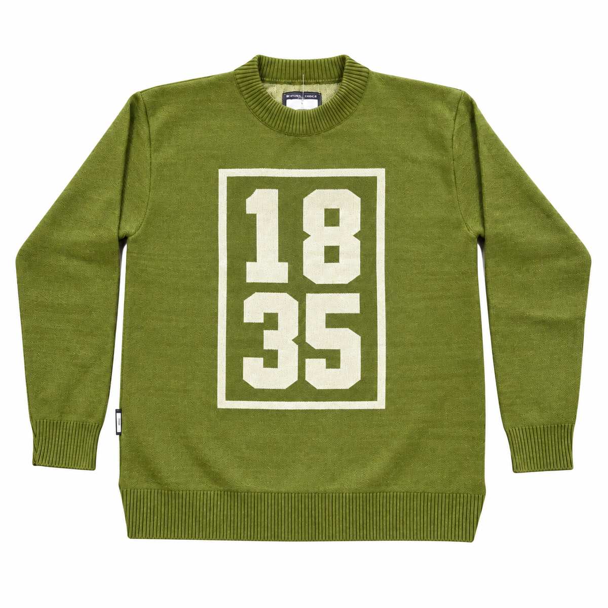 1835 Knitted Crew Neck (Olive)