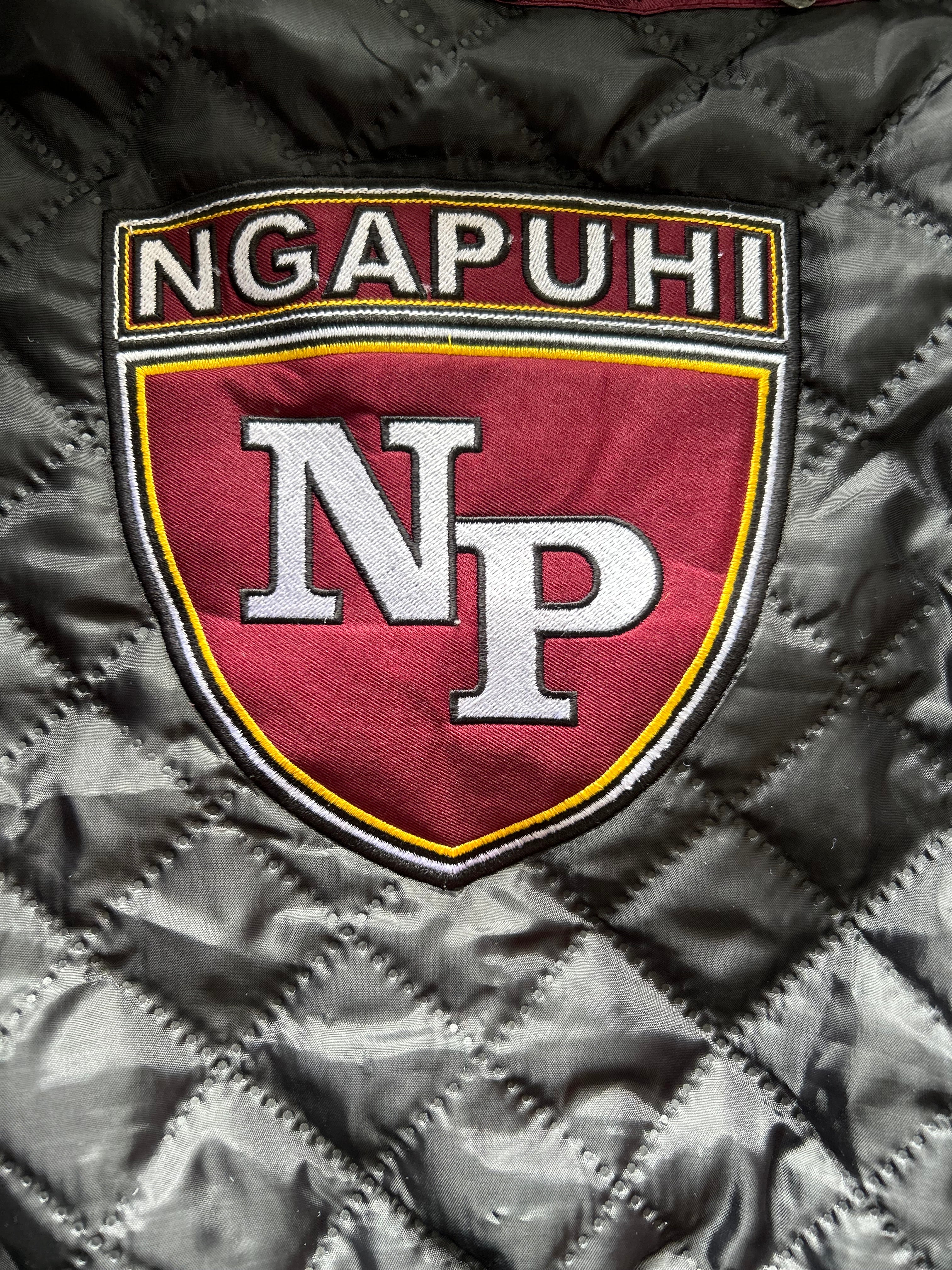 Ngapuhi cropped bomber jacket