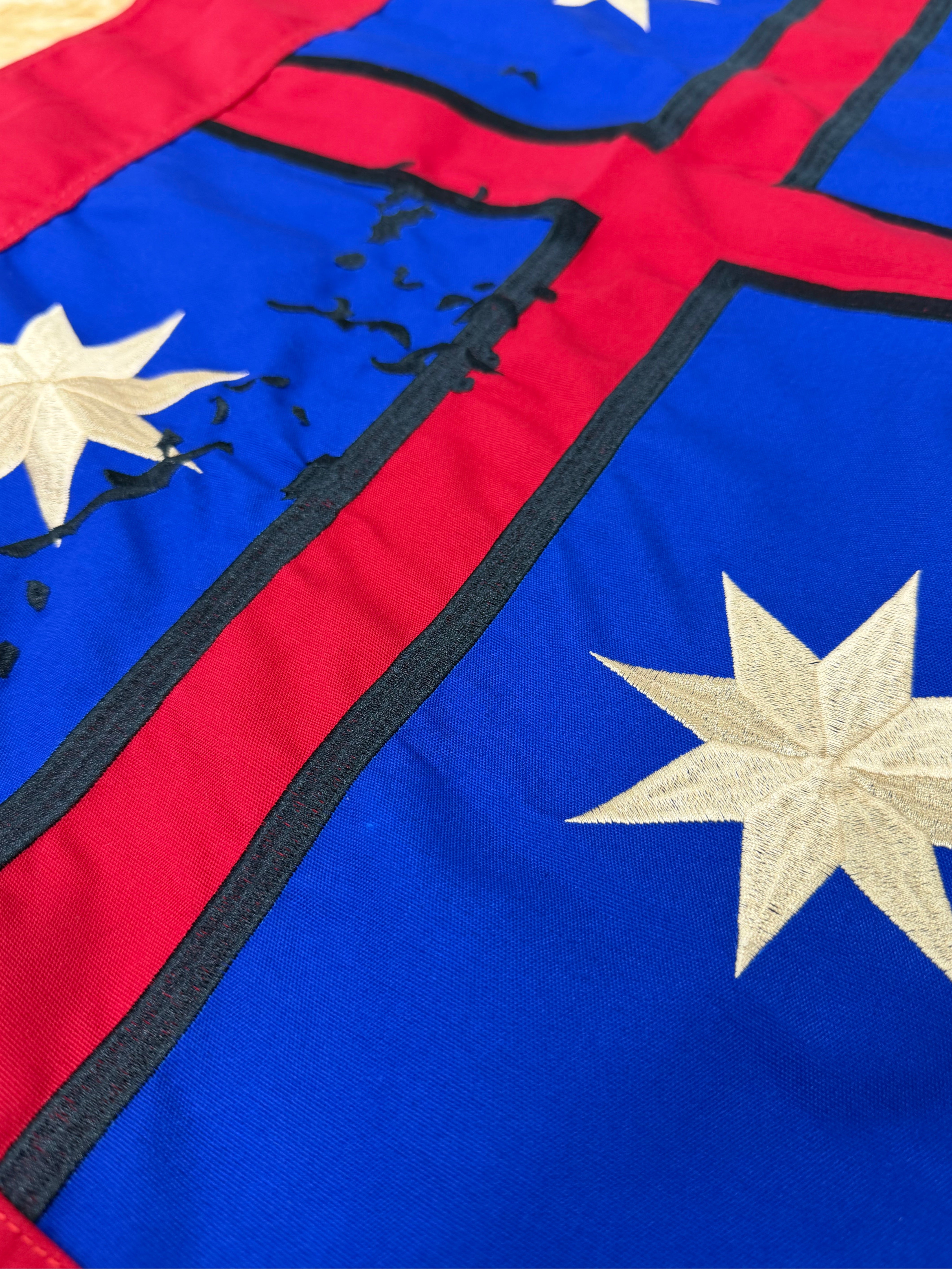 He Whakaputanga Flag with signatures