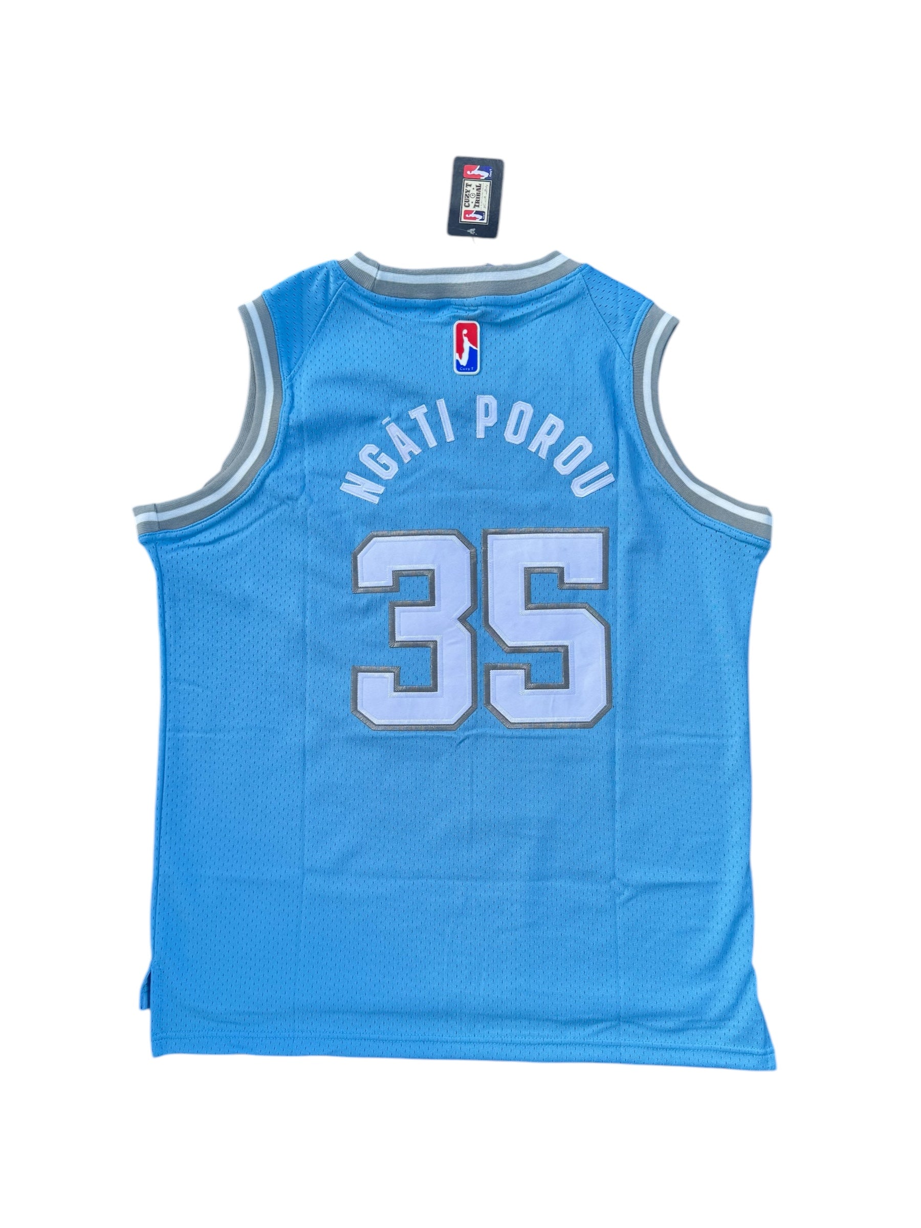 Ngati Porou NBA singlet blue