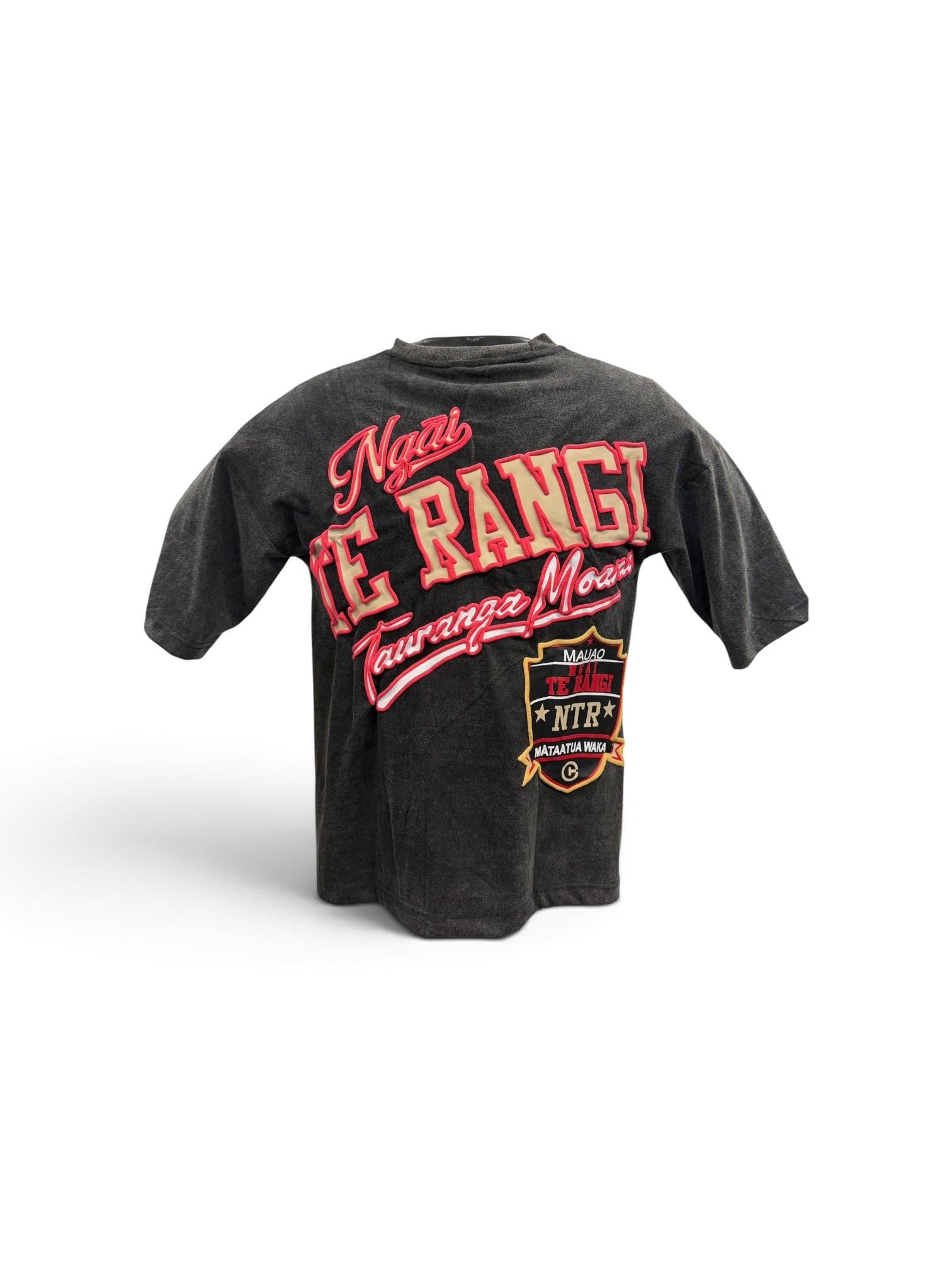 Ngati Rangi Acid Wash Over Sized Tee