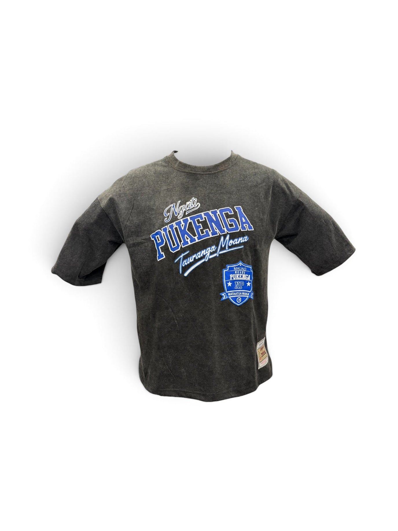 Ngati Pukenga Acid Wash Over Sized Tee