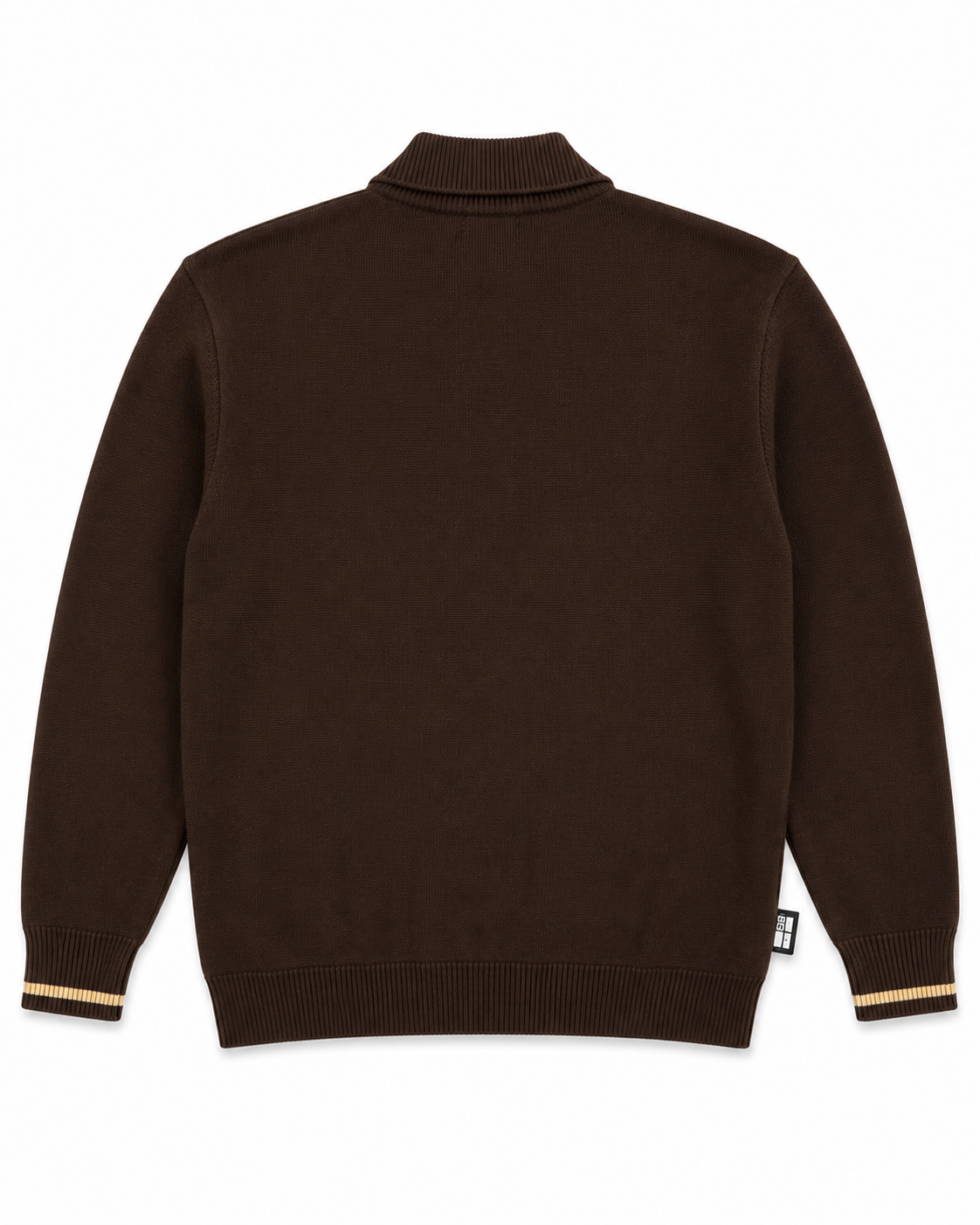 1835 Knit Polo Sweater -Brown