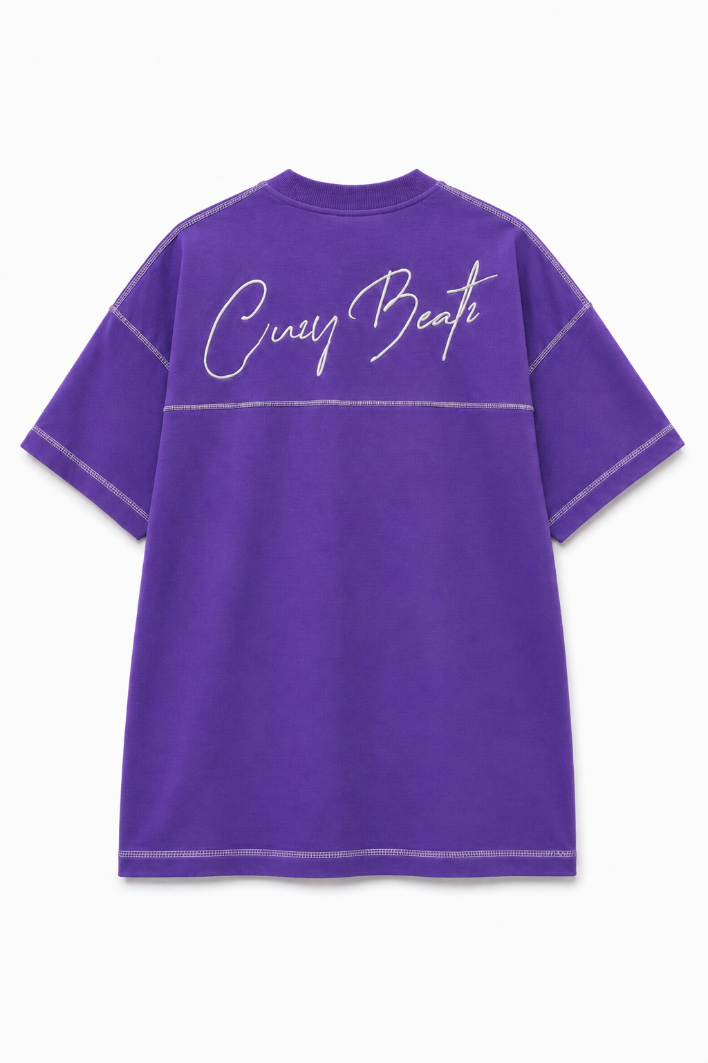 Cuzy Beatz Oversized Purple Crew Neck