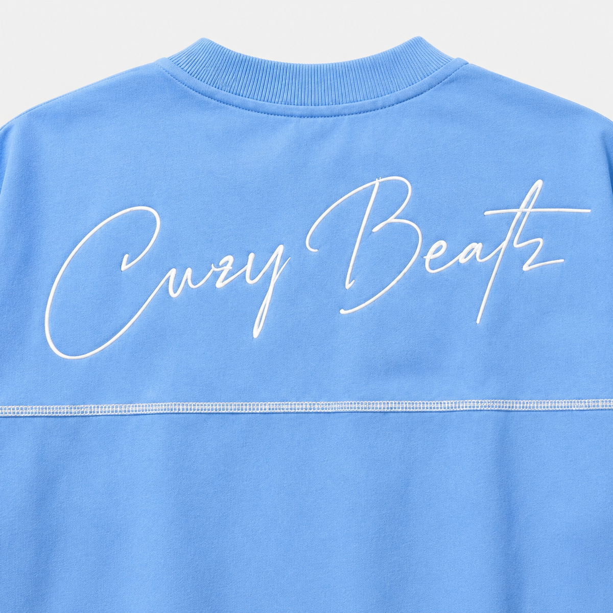Cuzy Beatz Oversized Baby blue Crew Neck