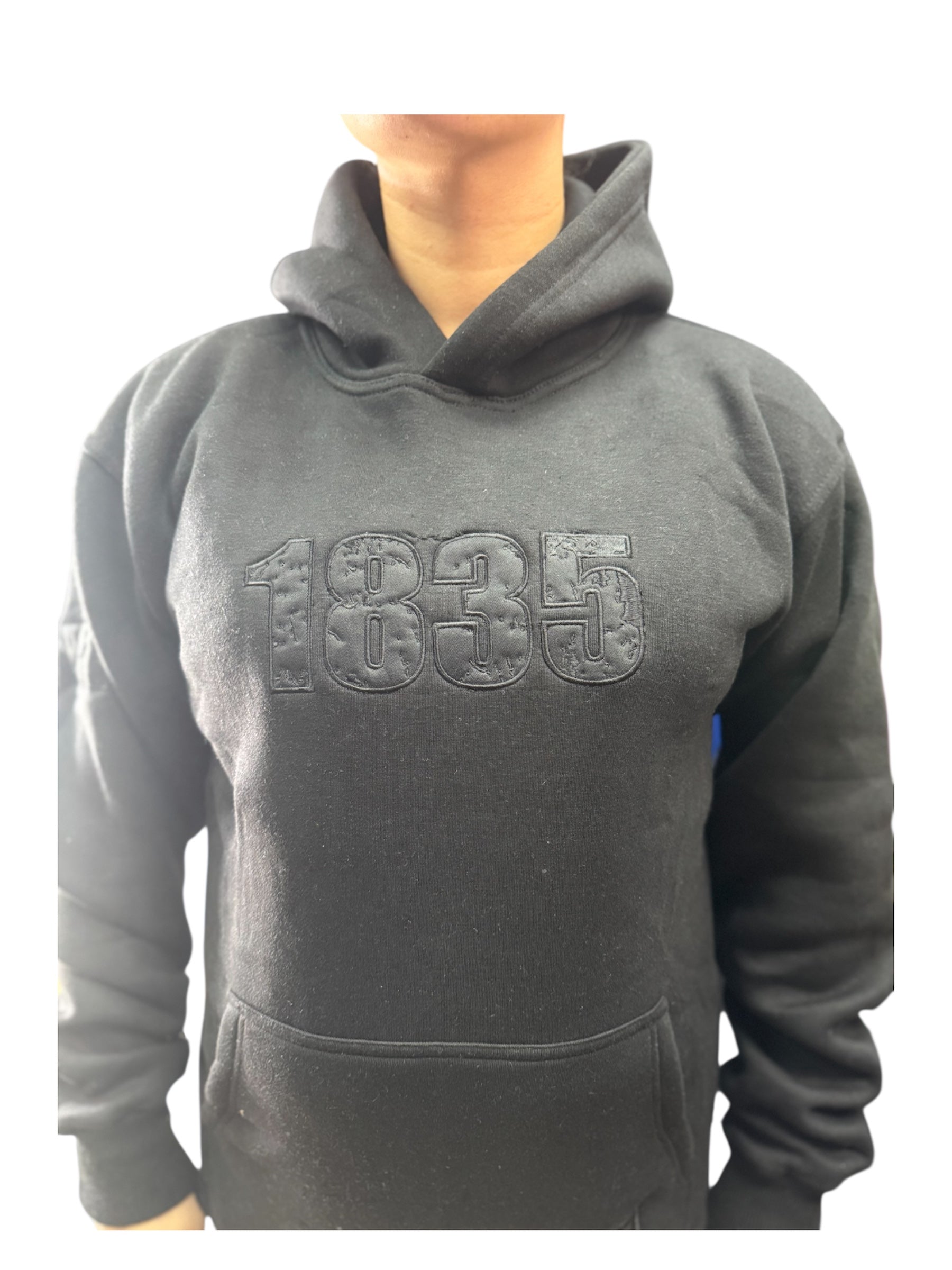 1835 He Whakaputanga Black on Black hoodie