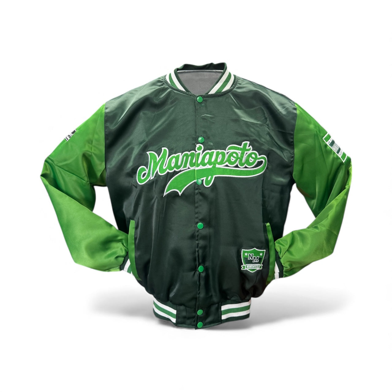 Maniapoto Satin Bomber Jacket