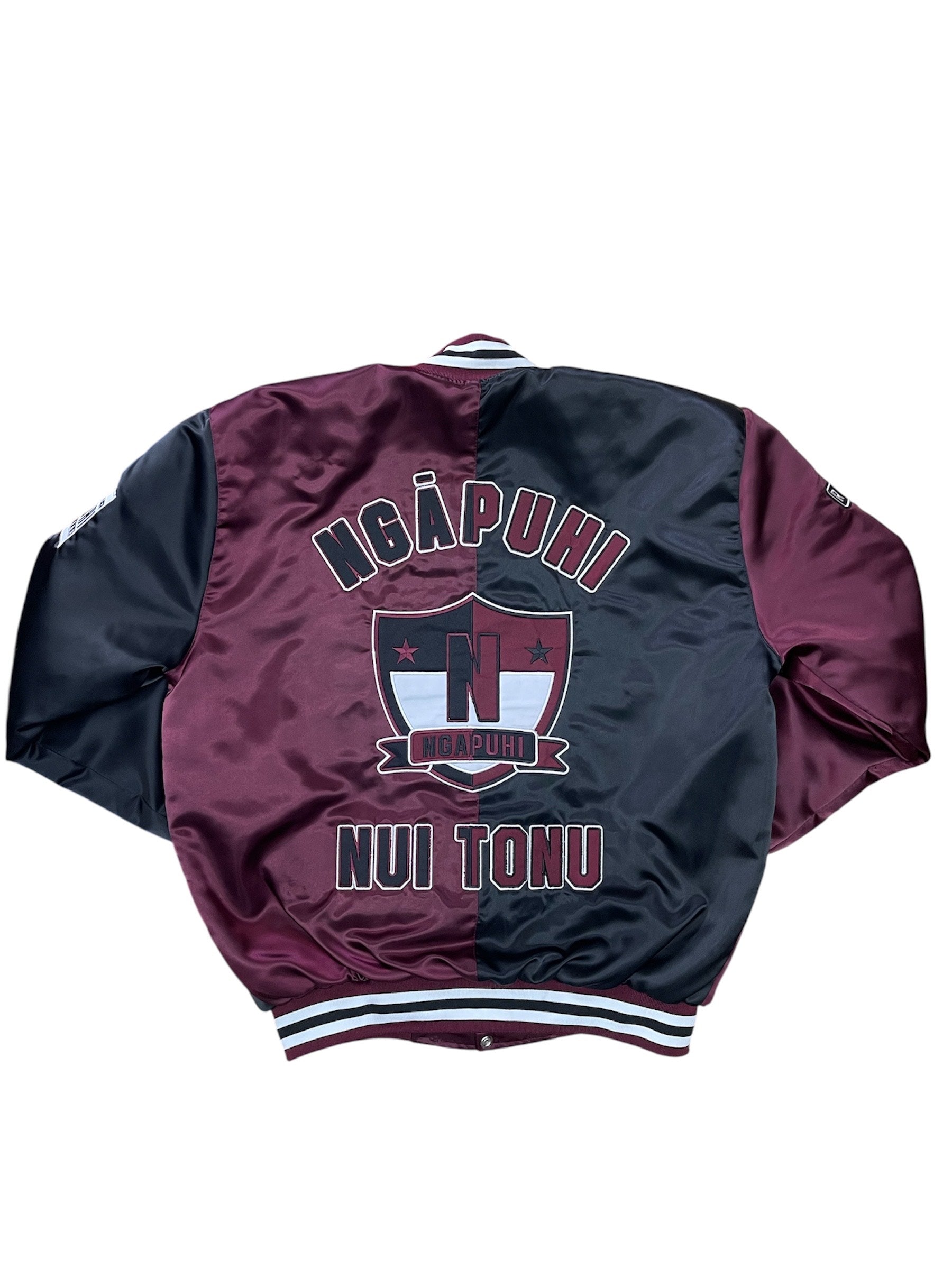 Split Satin Ngapuhi Bomber